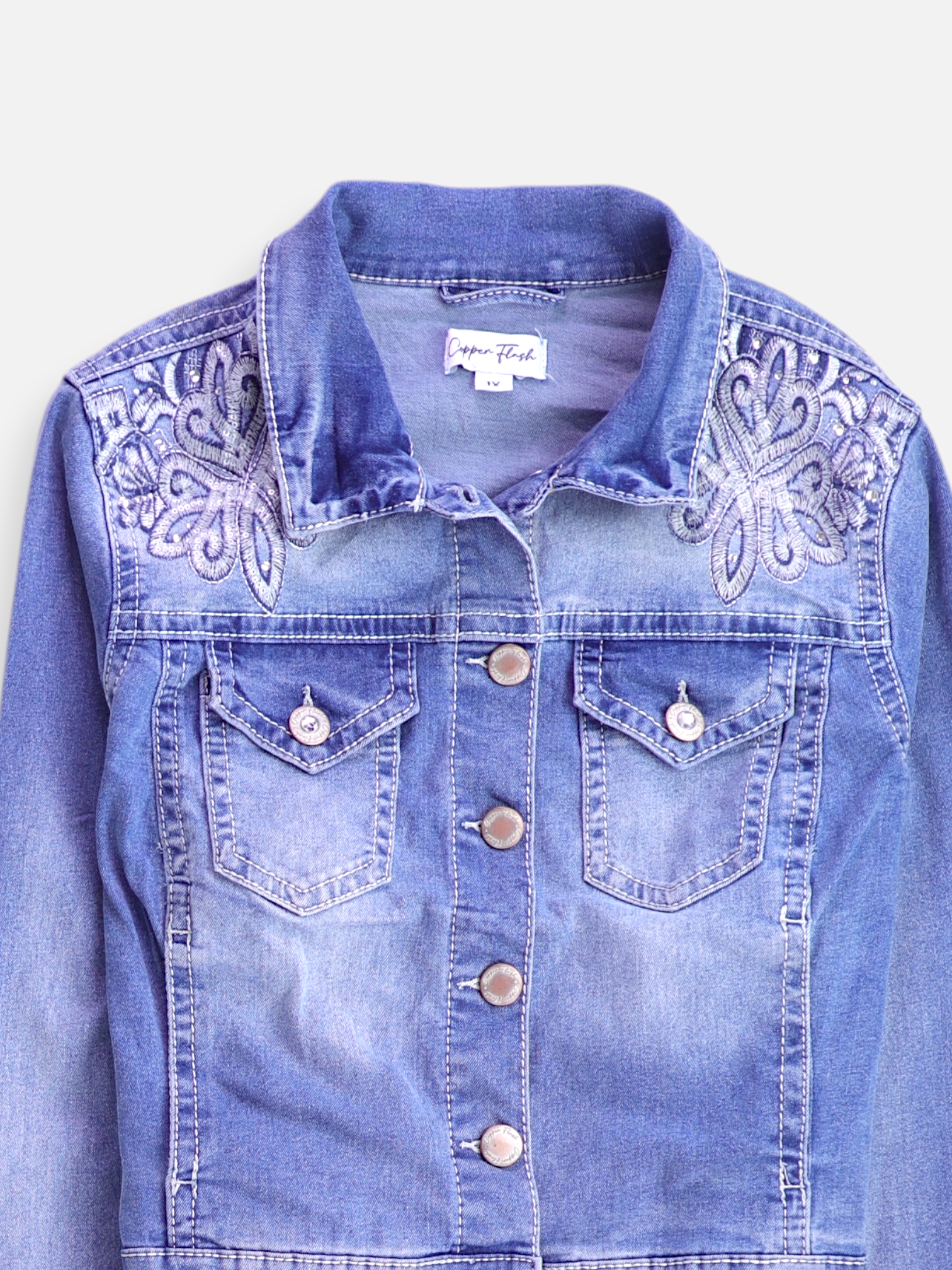 Chaqueta Denim Basic - Mujer - XL