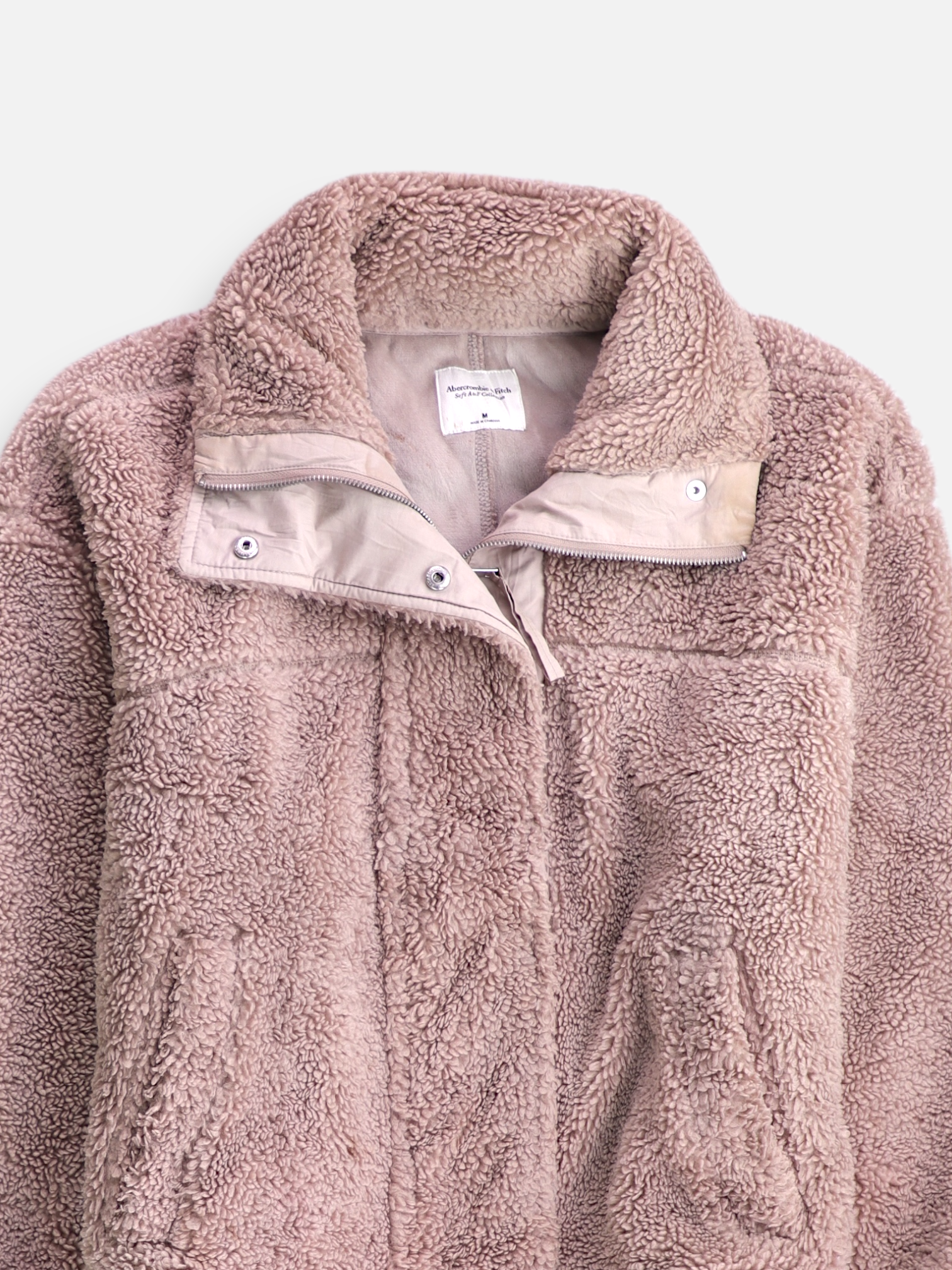 Abercrombie & Fitch Chaqueta Casual Teddy - Mujer - Medium