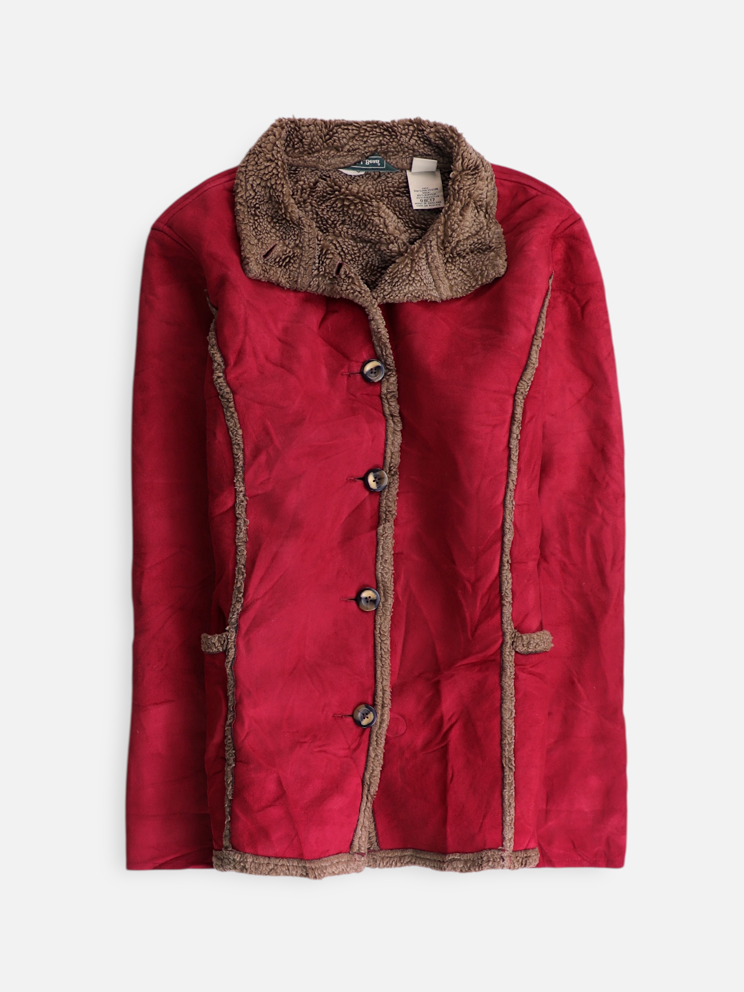 LL BEAN Chaqueta Casual Suede - Mujer - Small