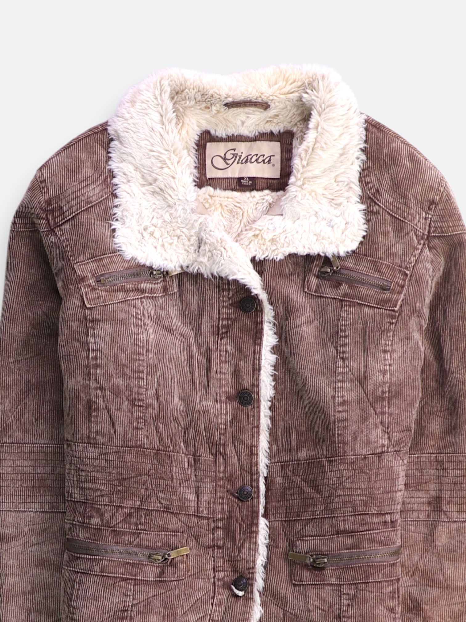 Chaqueta Casual Corduroy - Mujer - XL