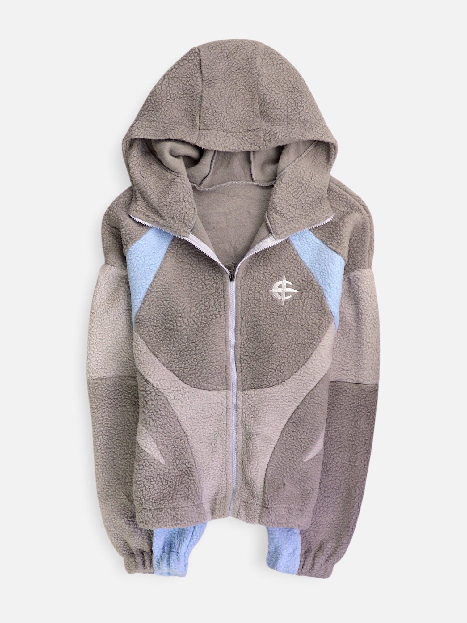 Sudadera Hoodie Color Block - Hombre - Medium