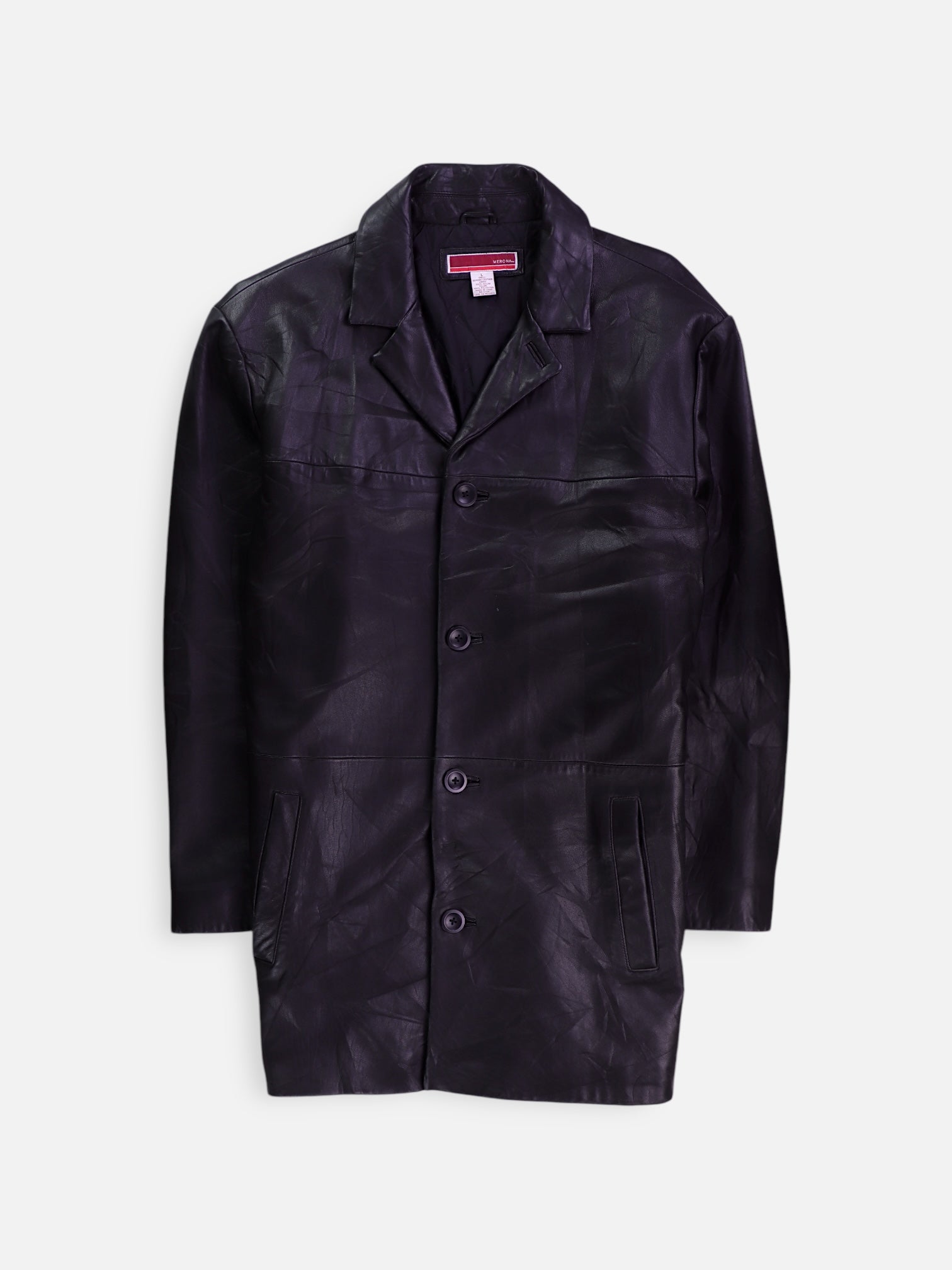MERONA Chaqueta Casual Cuero - Hombre - Large