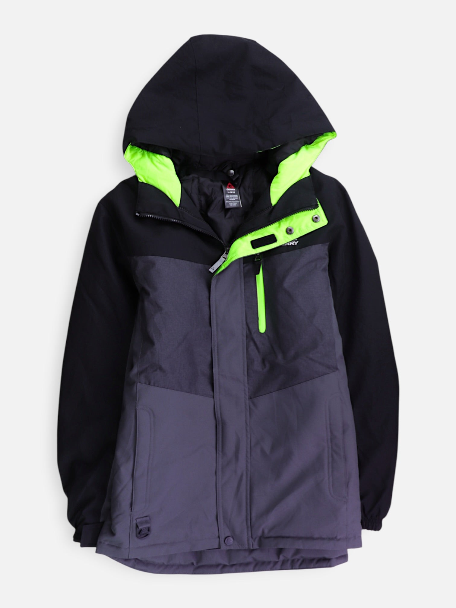 GERRY Chaqueta Impermeable Color Block - Niño - Large - 14-16Y (Años)