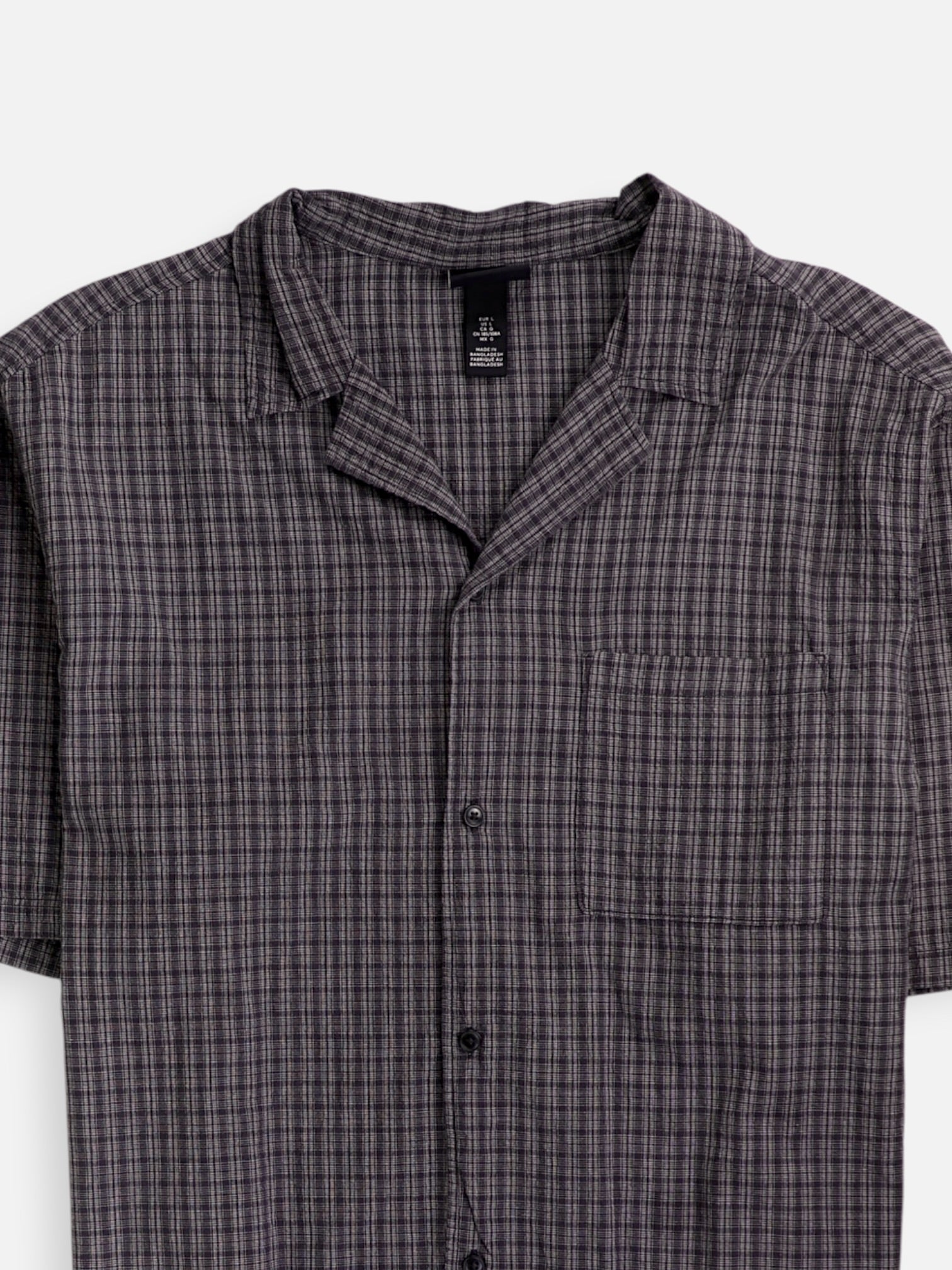 H&M Camisa Casual - Hombre - Large