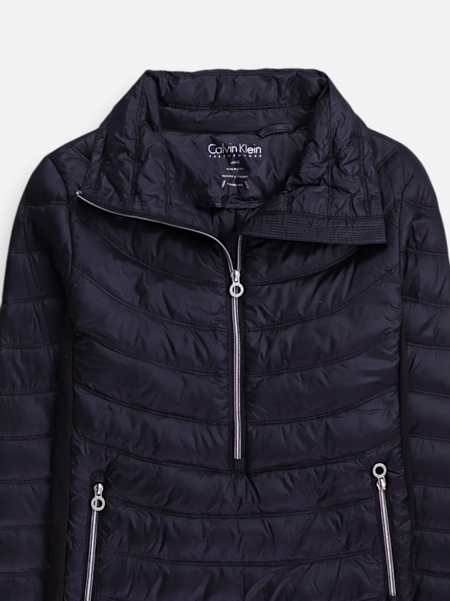 Calvin Klein Chaqueta Puffer Impermeable - Mujer - Large