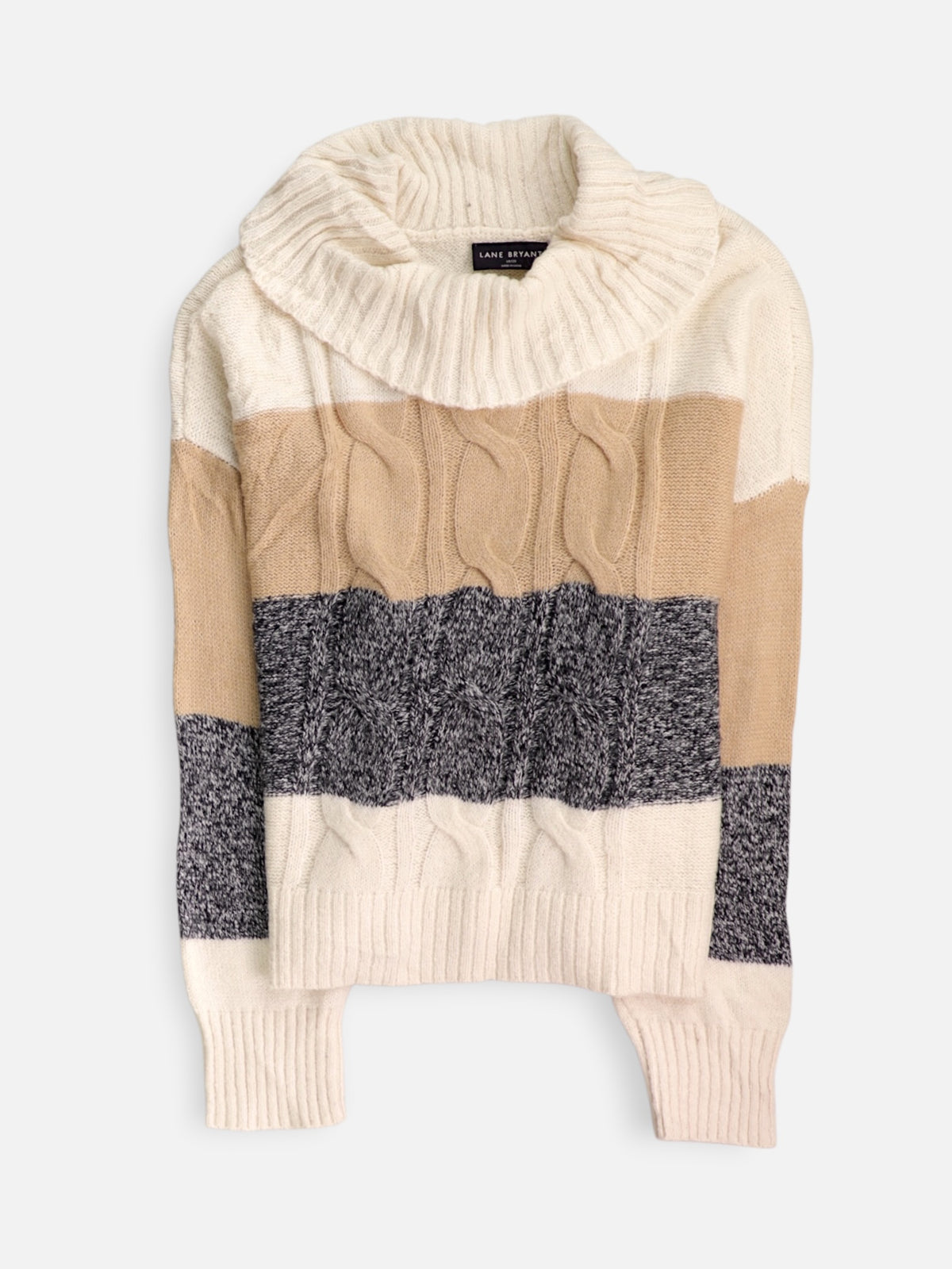 LANE BRYANT Sueter Turtleneck Color Block - Mujer - 18/20