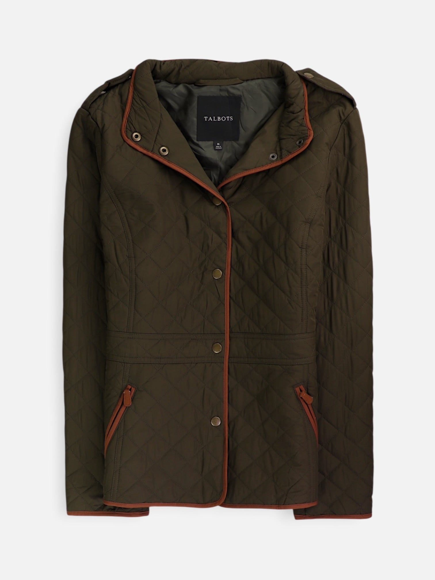 TALBOTS Chaqueta Impermeable Cazadora - Mujer - mediun