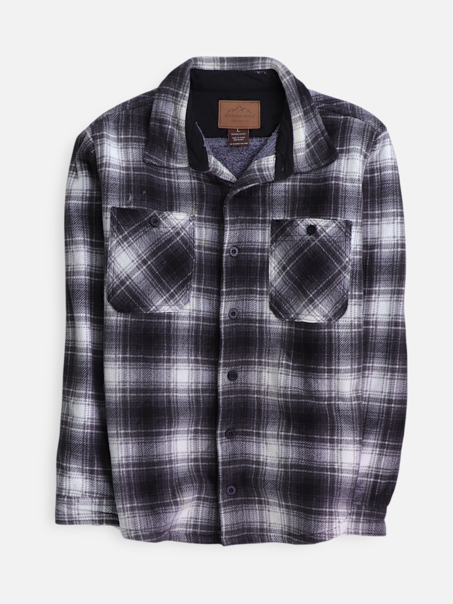 Chaqueta Sobrecamisa Color Block - Hombre - Large