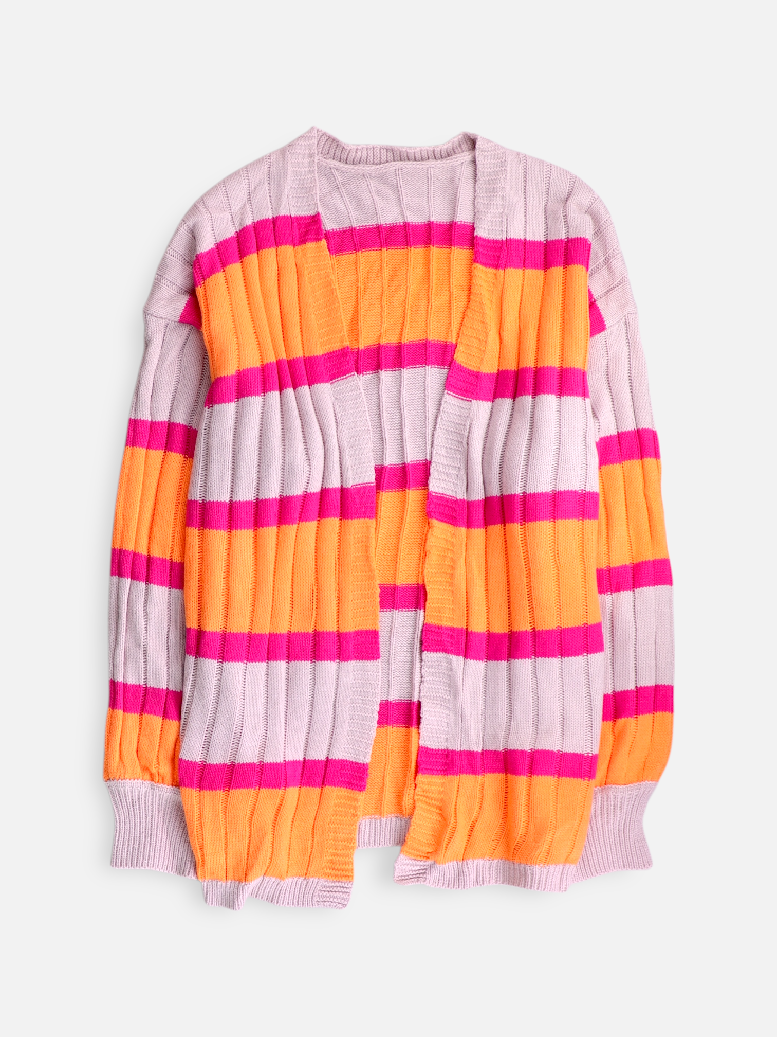 Sueter Cardigan Color Block - Mujer - N/A