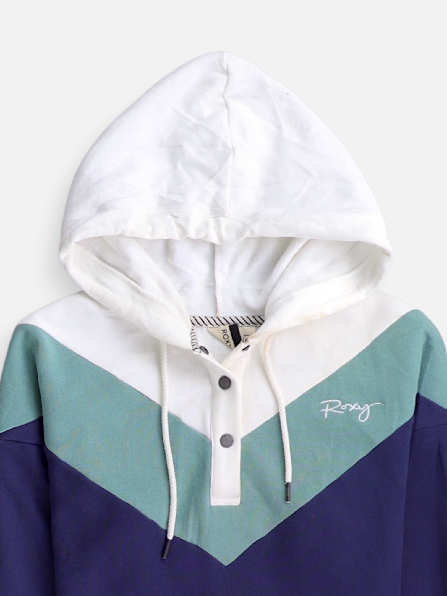 Sudadera Hoodie Color Block - Mujer - Small