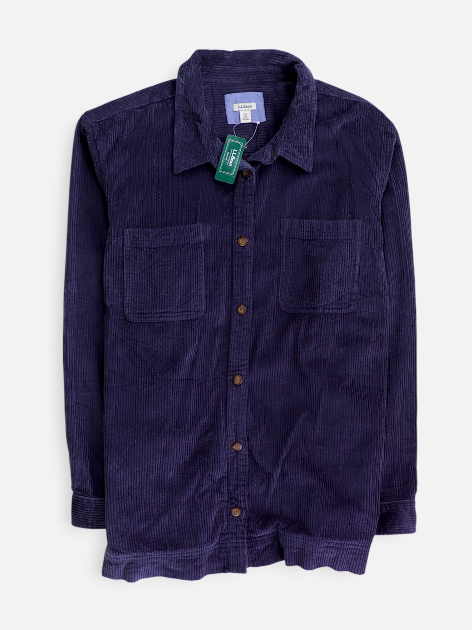 LL BEAN Chaqueta Sobrecamisa Corduroy - Hombre - 3XL