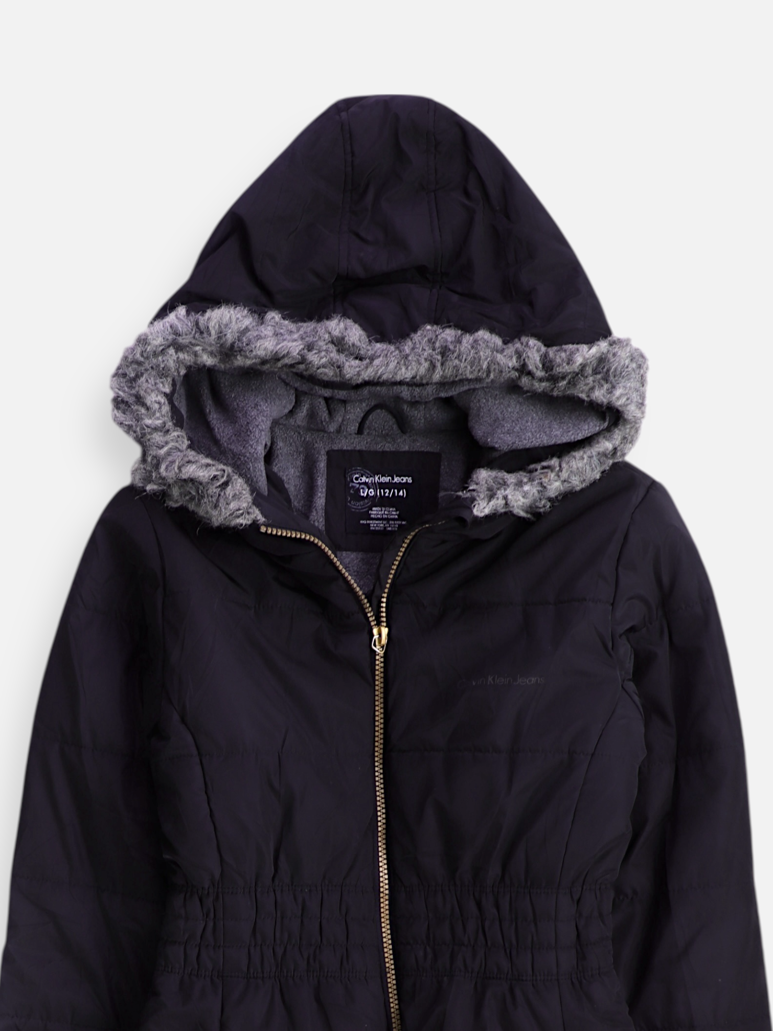 Calvin Klein Abrigo Casual Puffer - Niña - Large - 12-14Y (Años)