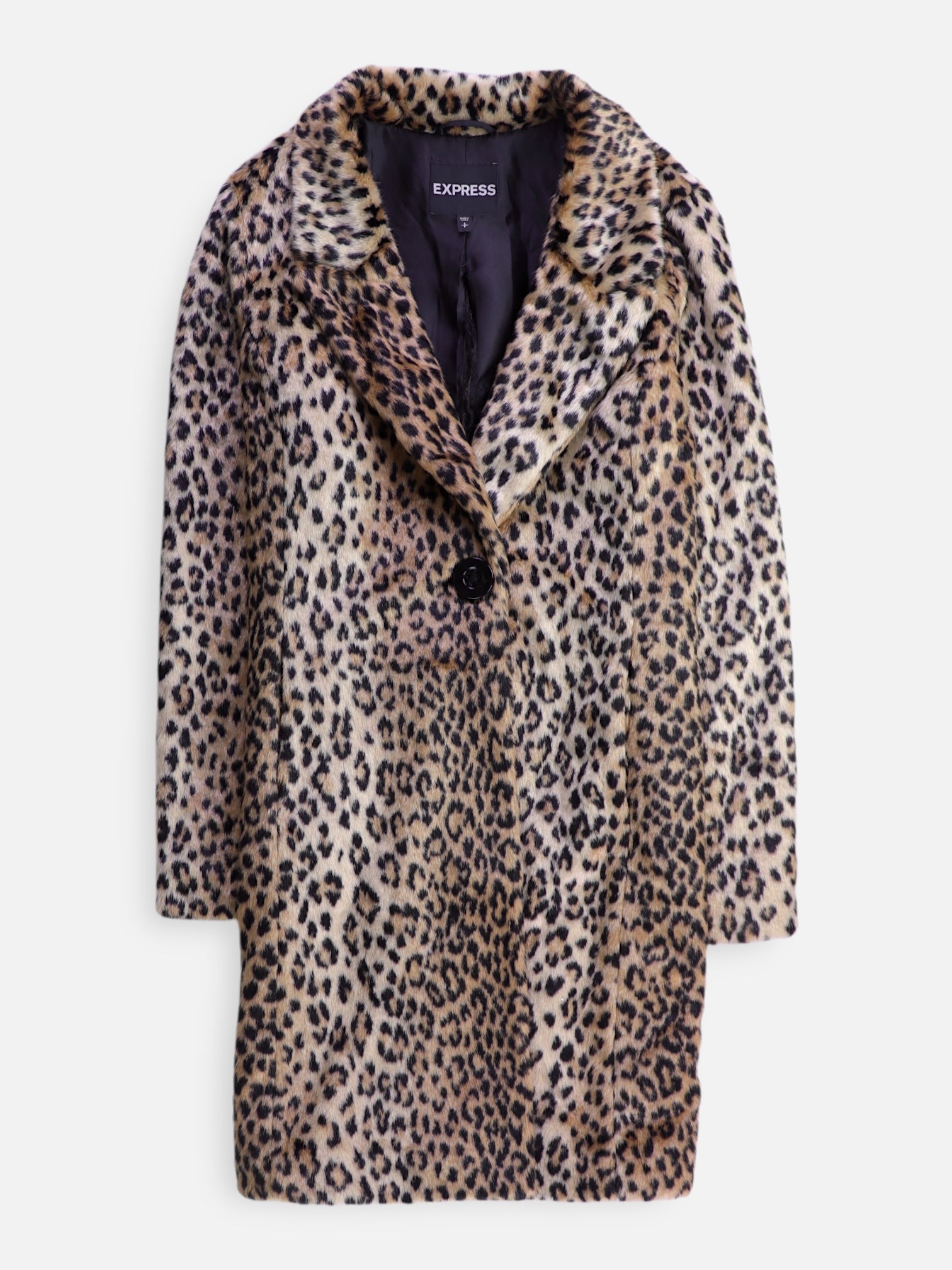 EXPRESS Abrigo Casual Animal Print - Mujer - Small