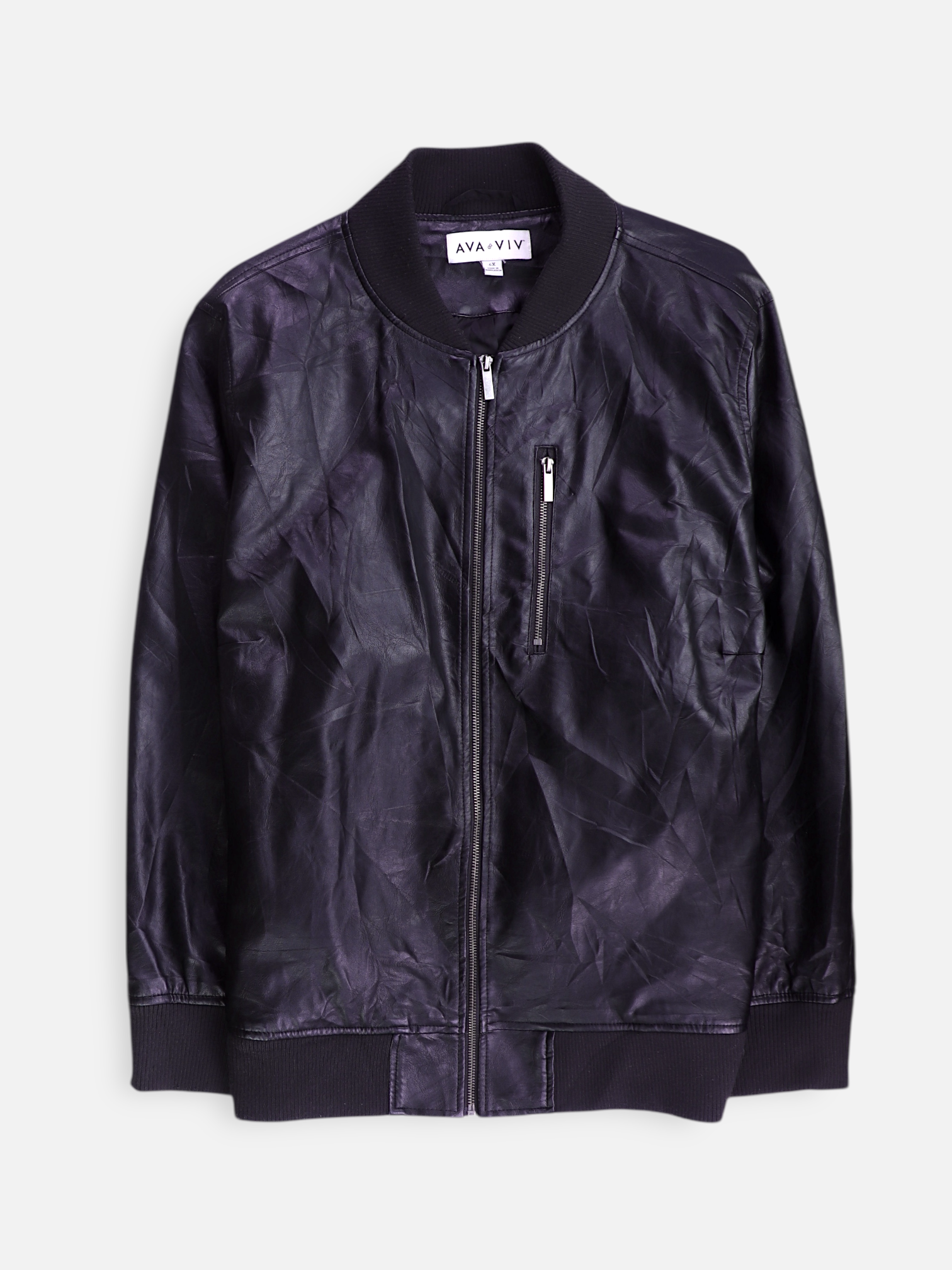 Chaqueta Casual Cuero - Hombre - 4xl