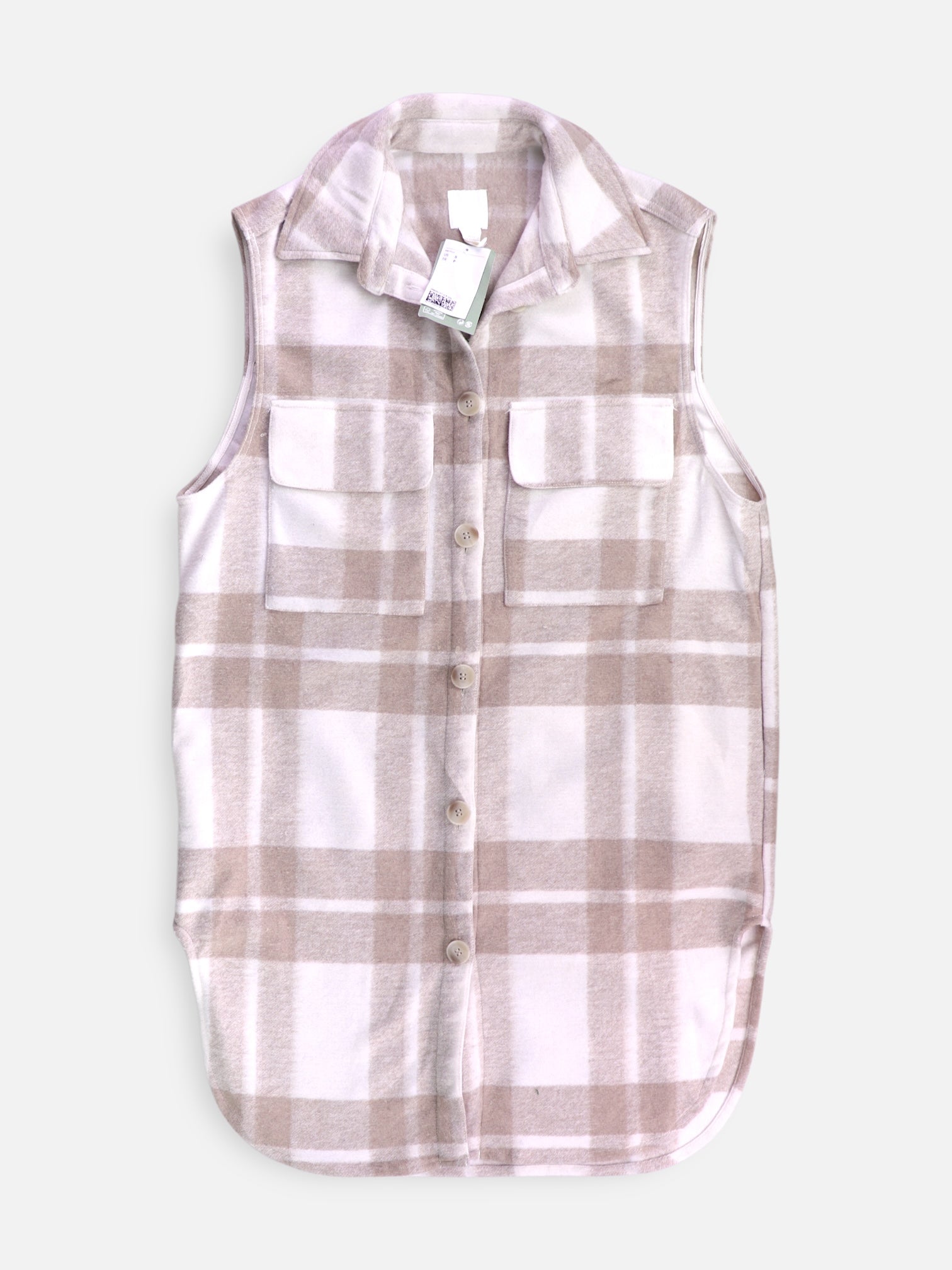 H&M Chaleco Color Block - Mujer - Small