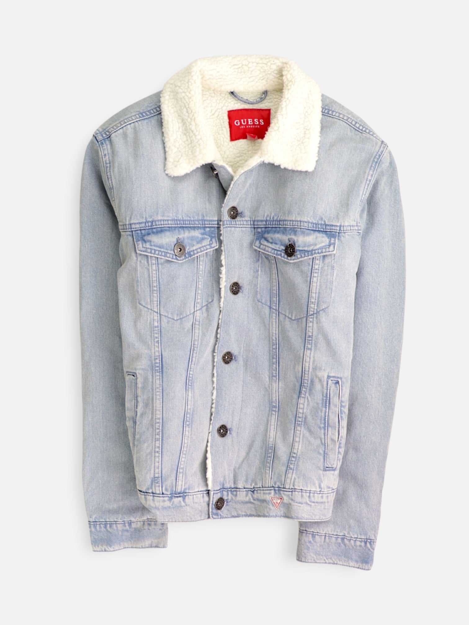 Guess Chaqueta Sherpa Trucker Denim - Hombre - Medium