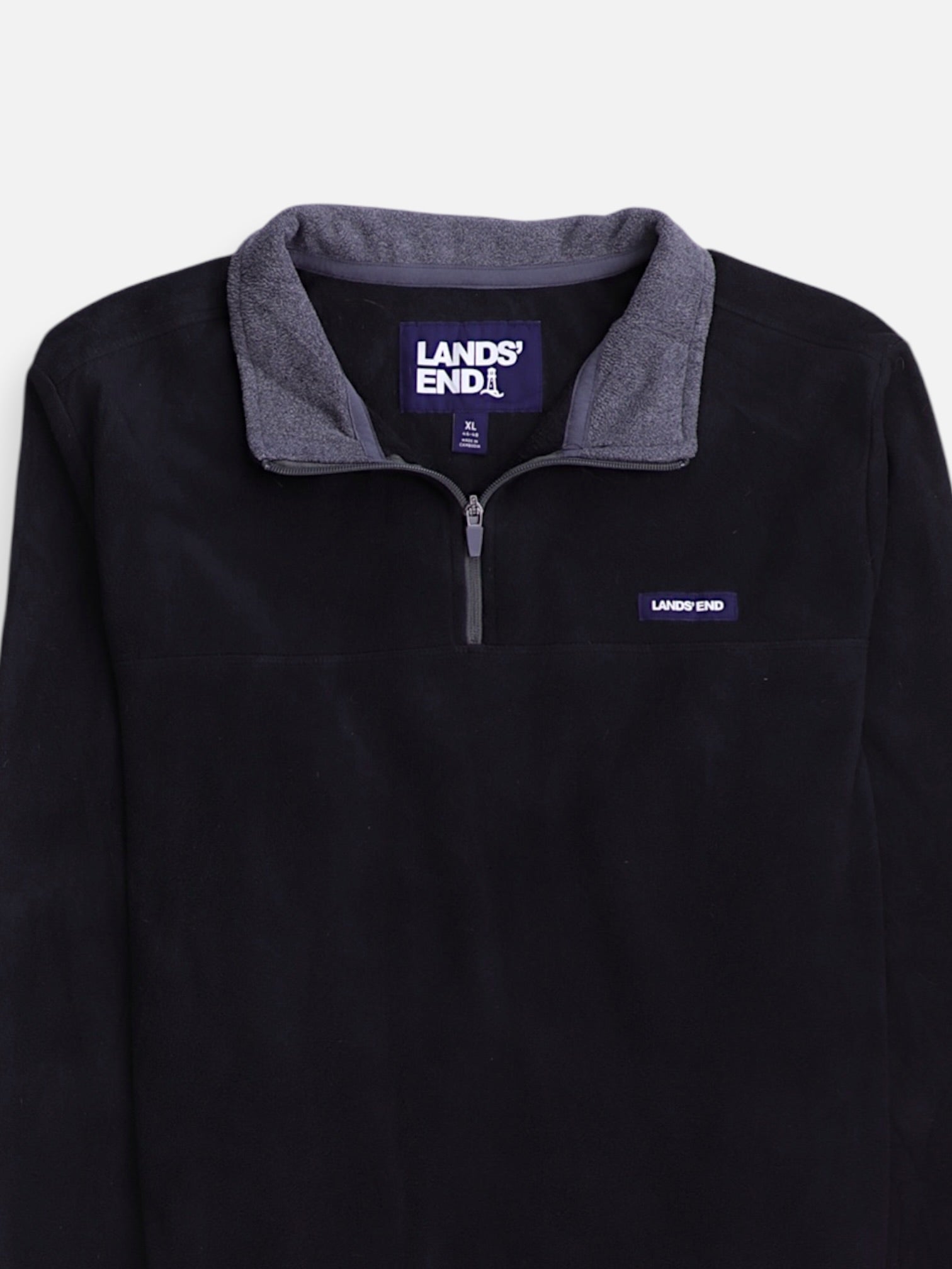 LANDS END Sueter Fleece Casual - Hombre - XL