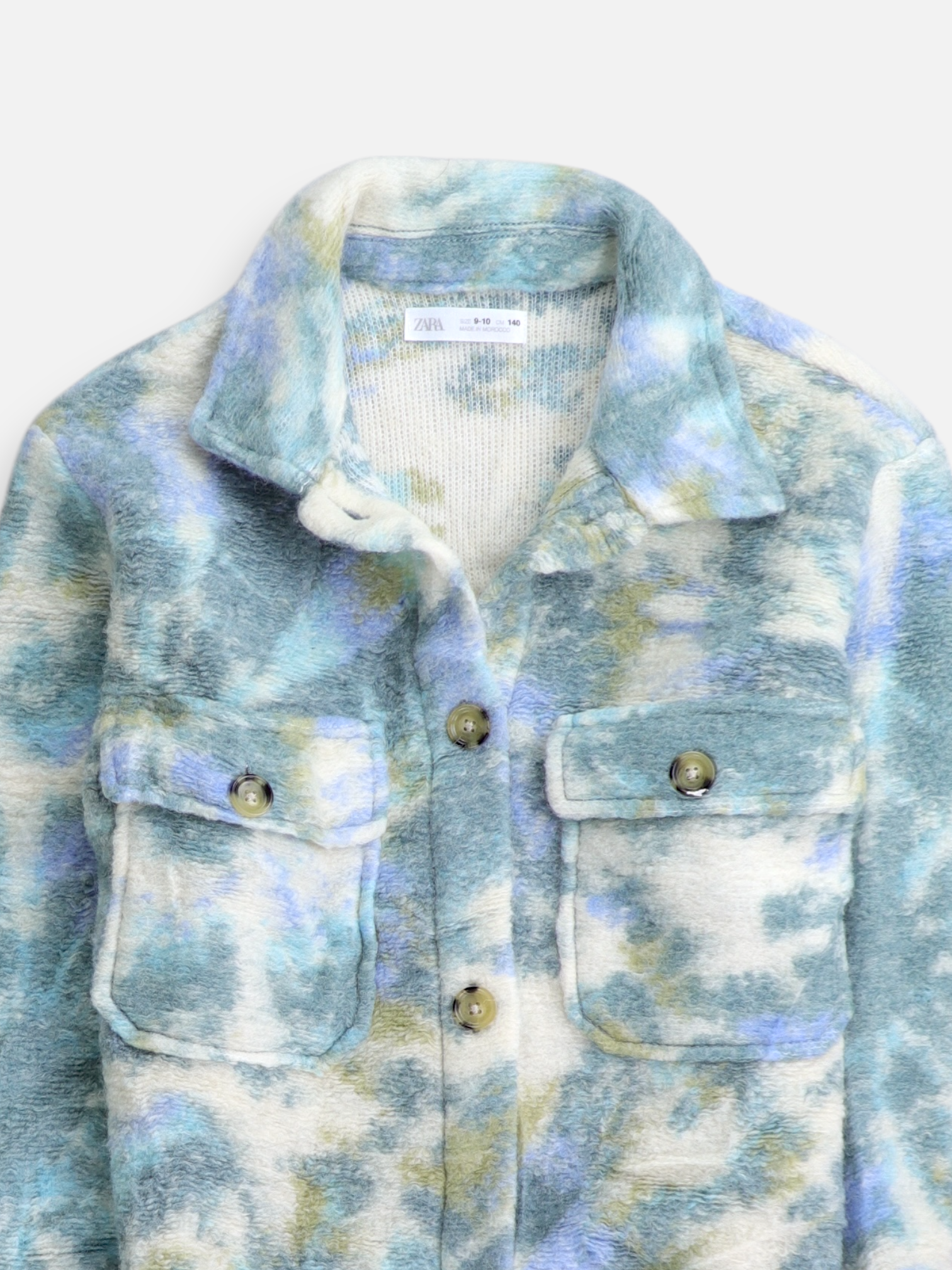 ZARA Chaqueta Sobrecamisa Tie-Dye - Niña - N/A - 10-12Y (Años)