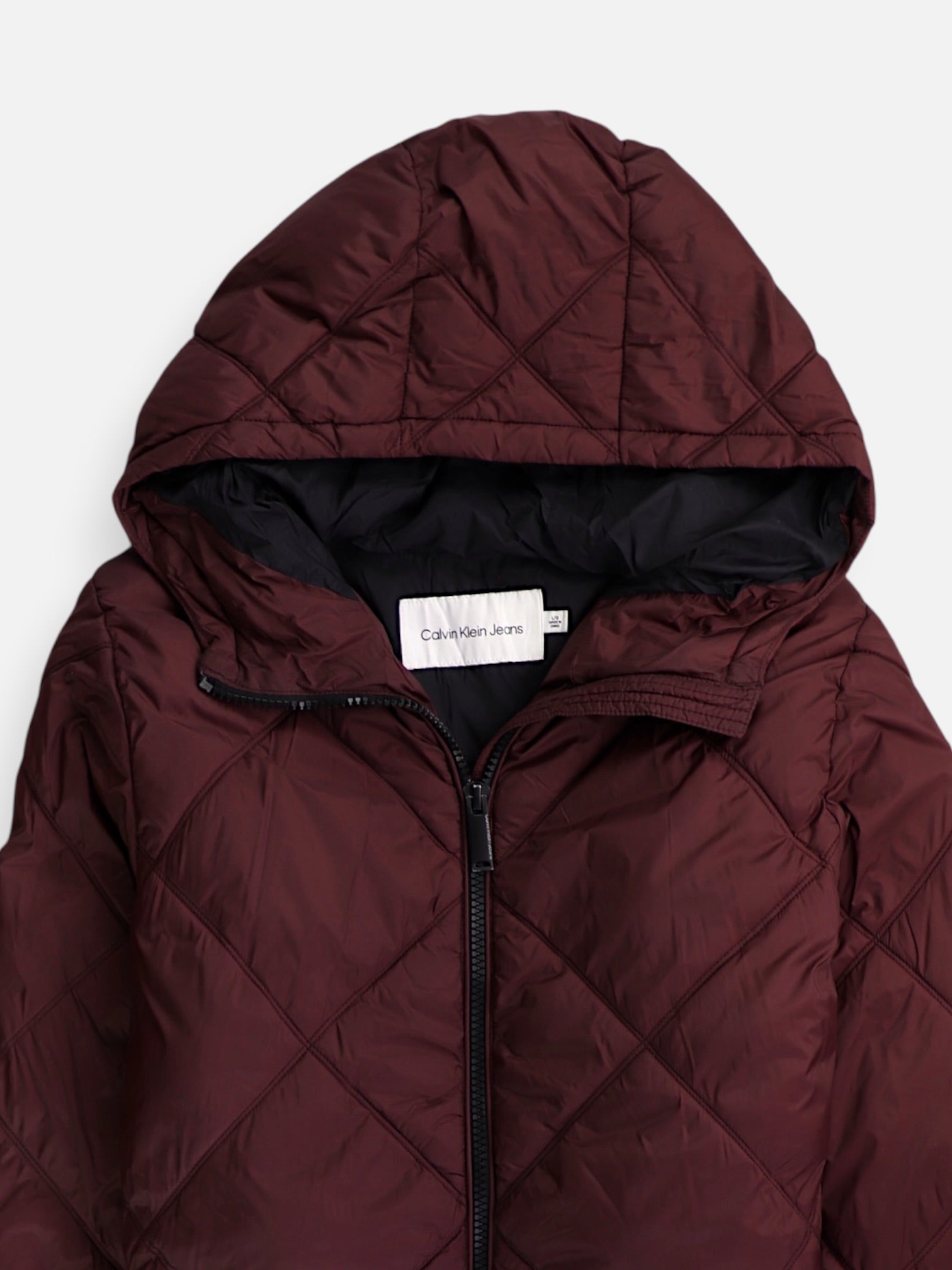 Calvin Klein Abrigo Impermeable Puffer - Mujer - Large
