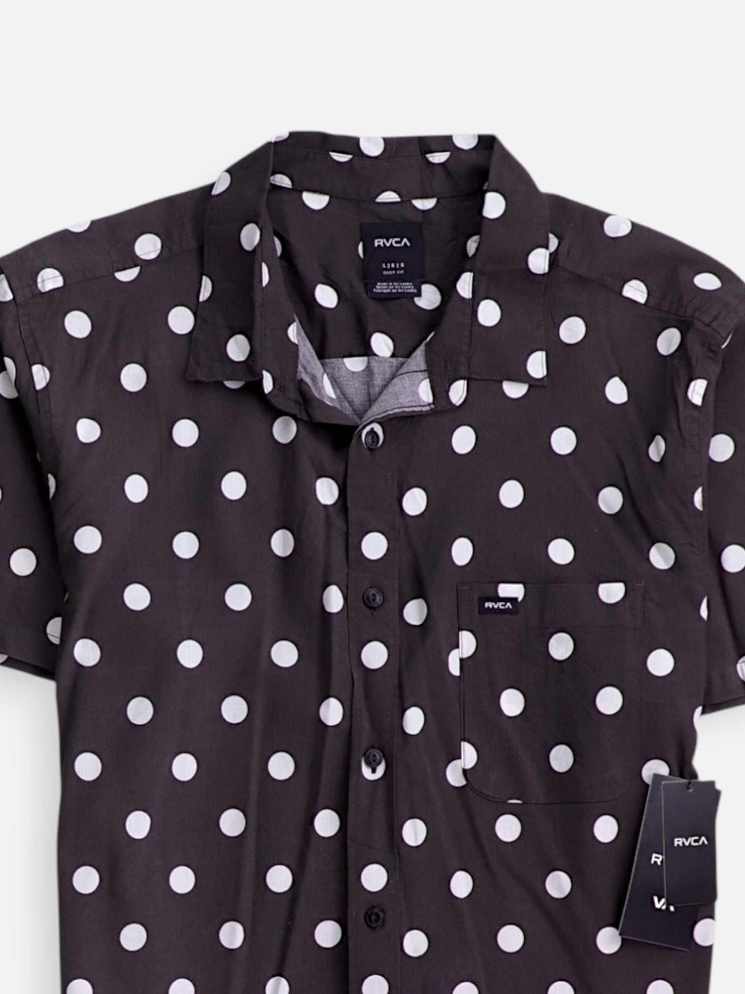RVCA Camisa Casual - Hombre - Large