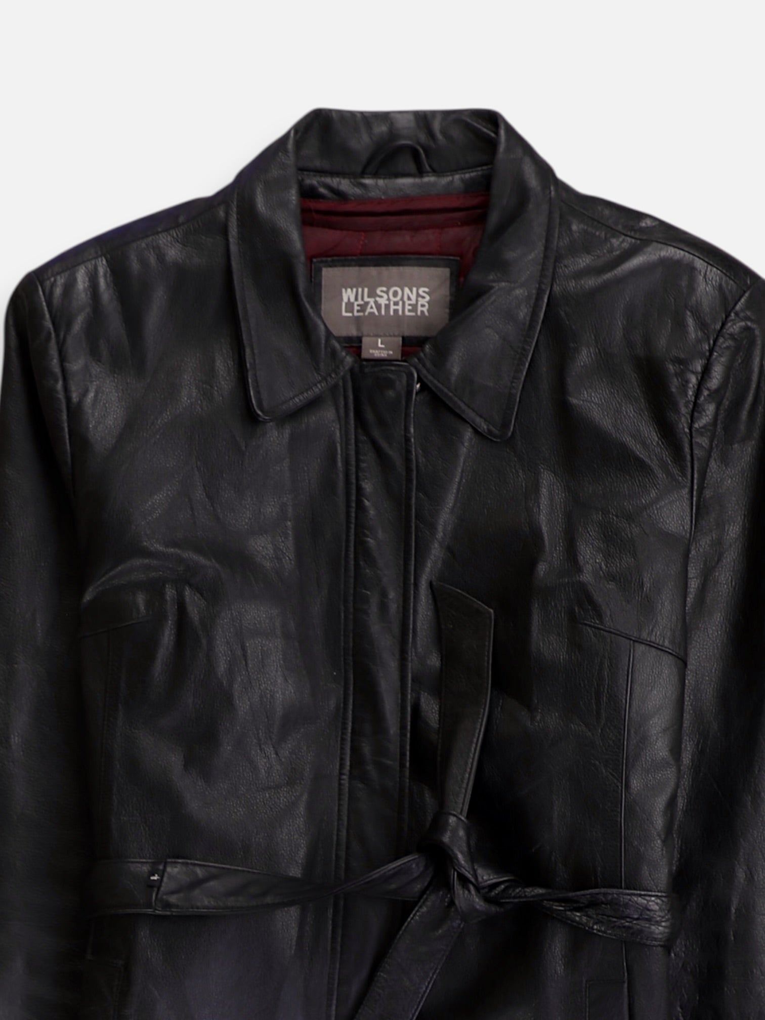 WILSONS LEATHER Chaqueta Casual Cuero - Mujer - Large