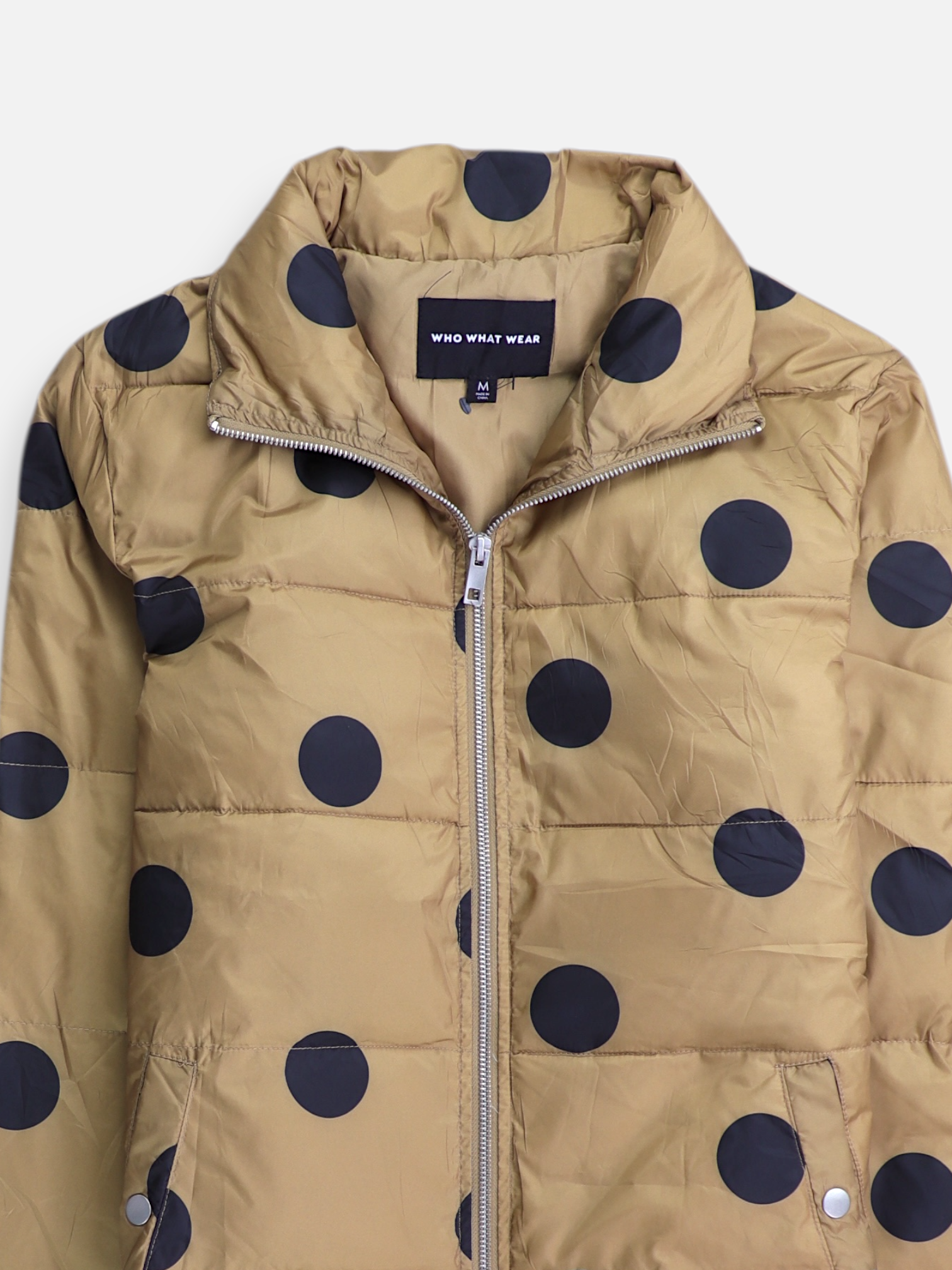 WHO WHAT WEAR Chaqueta Impermeable Puffer - Mujer - Medium