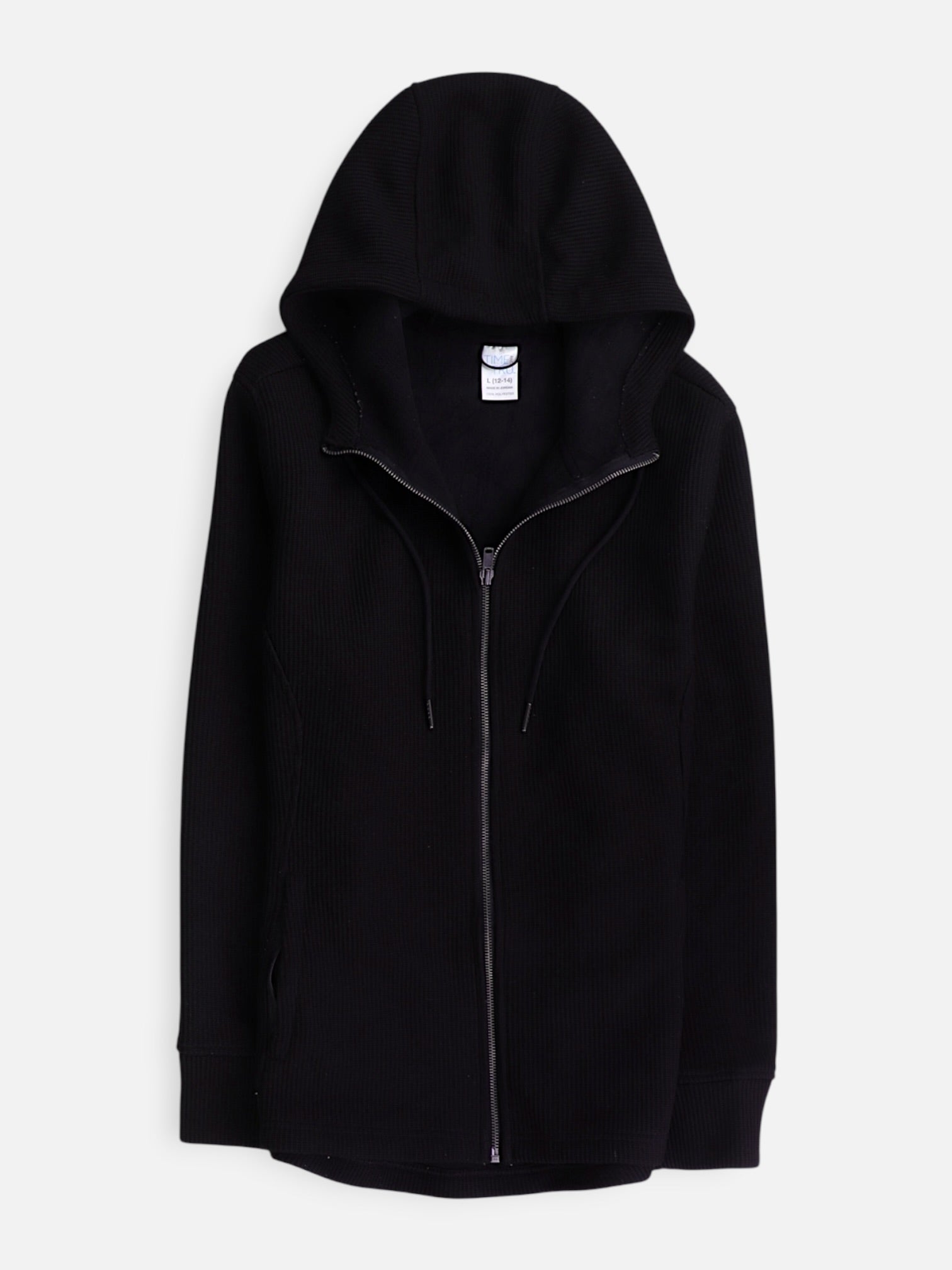 TIME THRU Sudadera Hoodie Basic - Mujer - Large