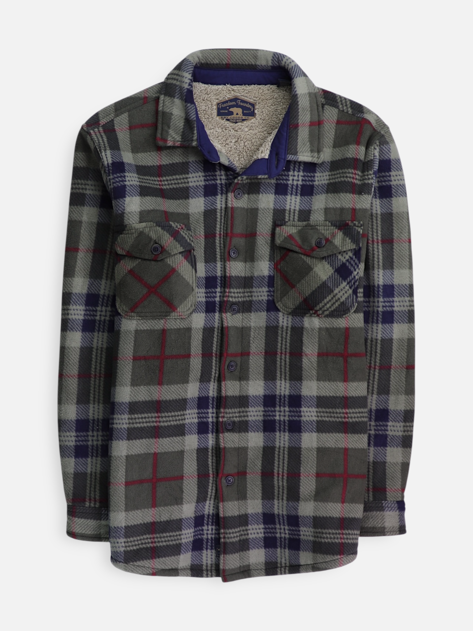 Chaqueta Sobrecamisa Color Block - Hombre - XL