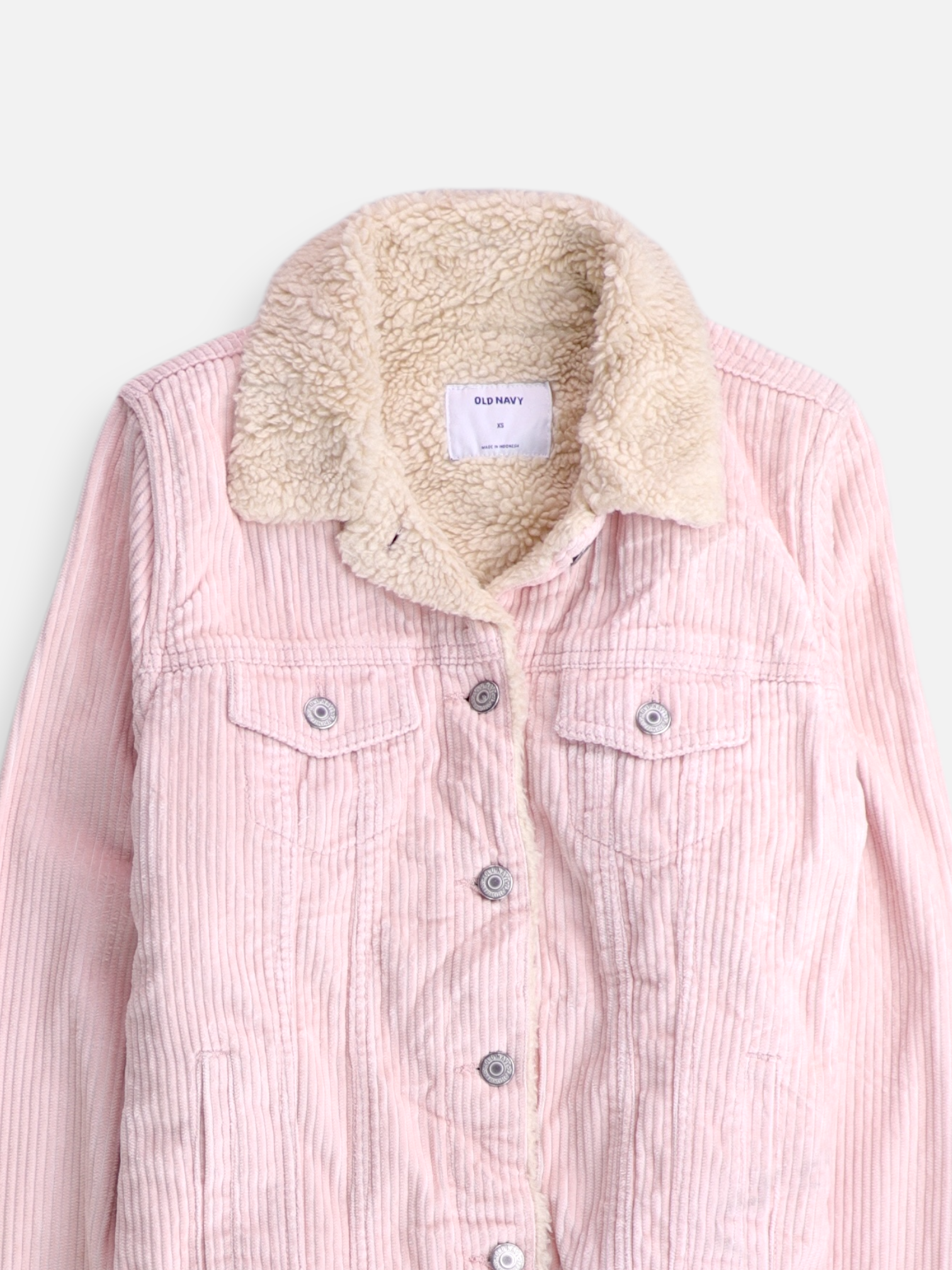 Old Navy Chaqueta Sherpa Trucker Corduroy - Mujer - XS