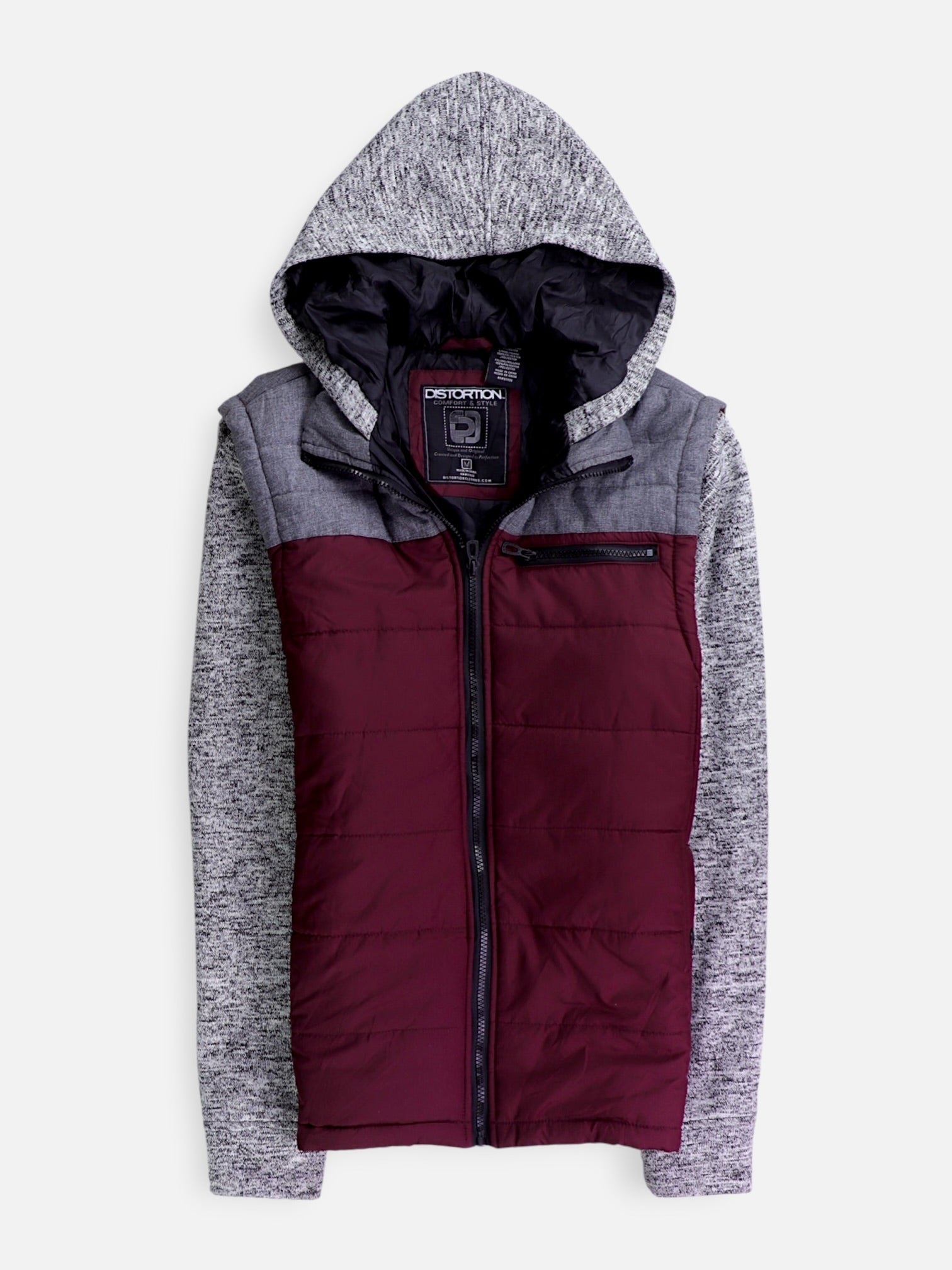 Sudadera Hoodie Color Block - Hombre - Medium