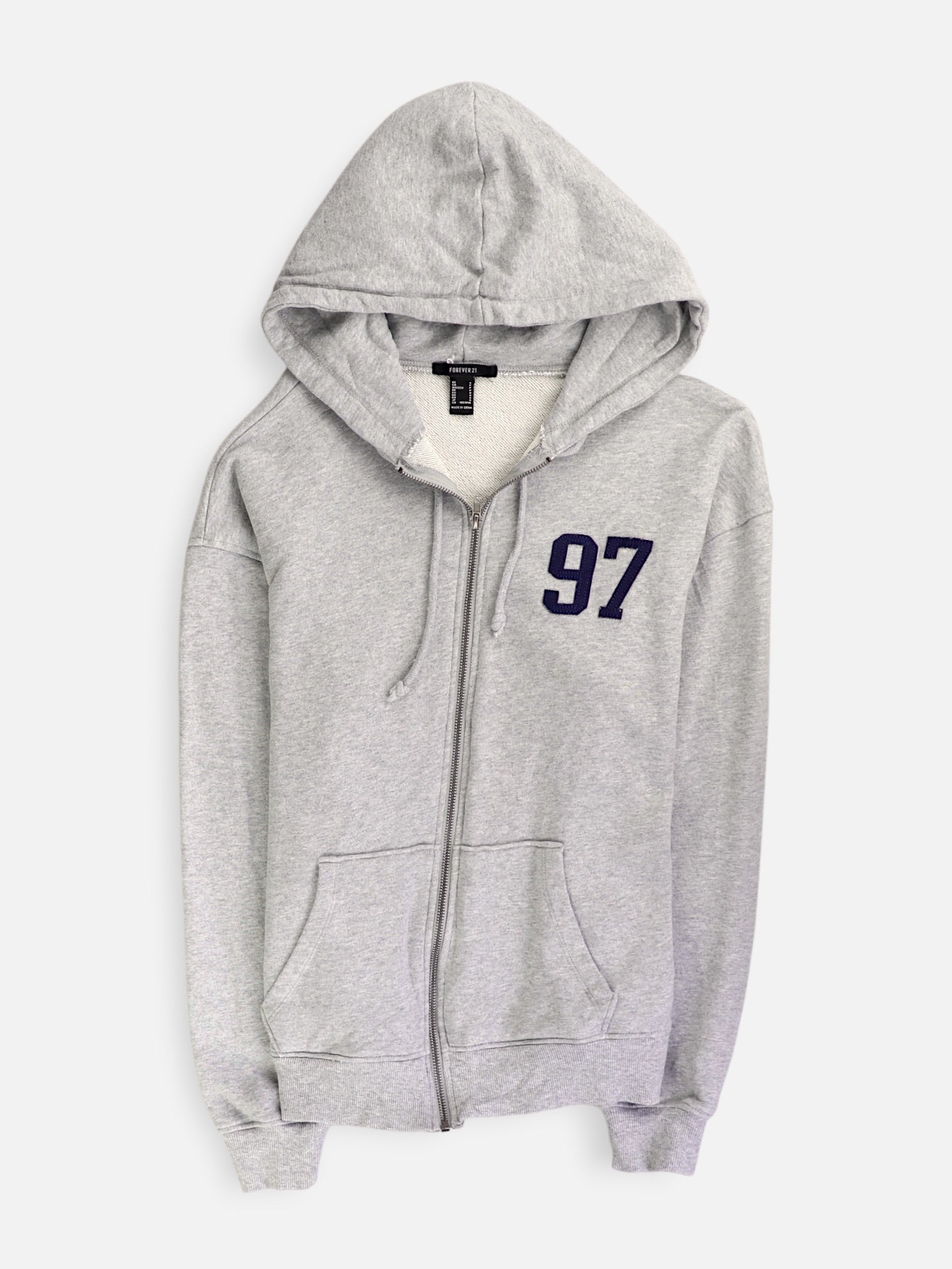 Forever 21 Sudadera Hoodie Basic - Mujer - Small