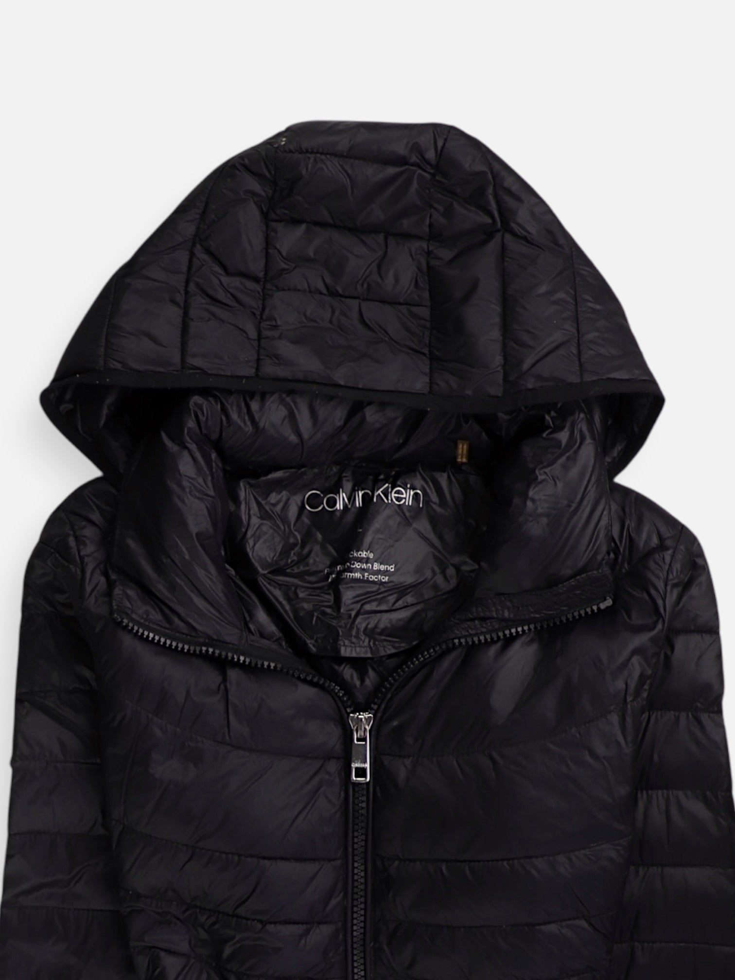 Calvin Klein Chaqueta Puffer Impermeable - Mujer - Large