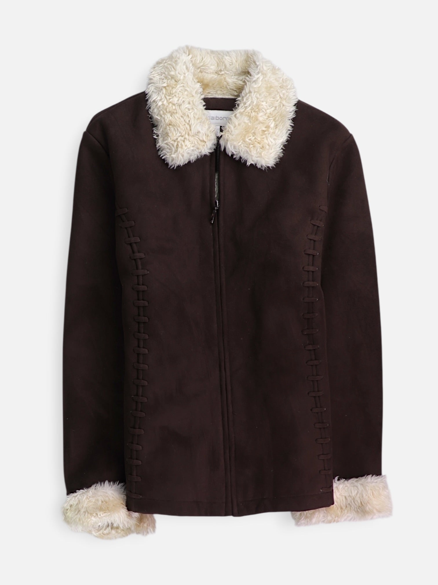 LIZ claiborne Chaqueta Casual Suede - Mujer - Large