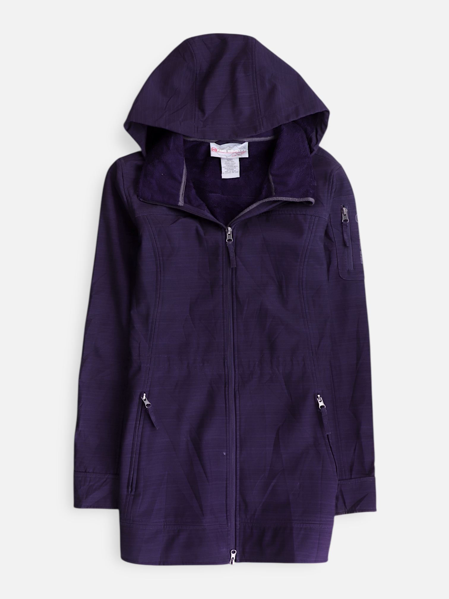 FREE COUNTY Sudadera Hoodie Deportivo - Mujer - Small