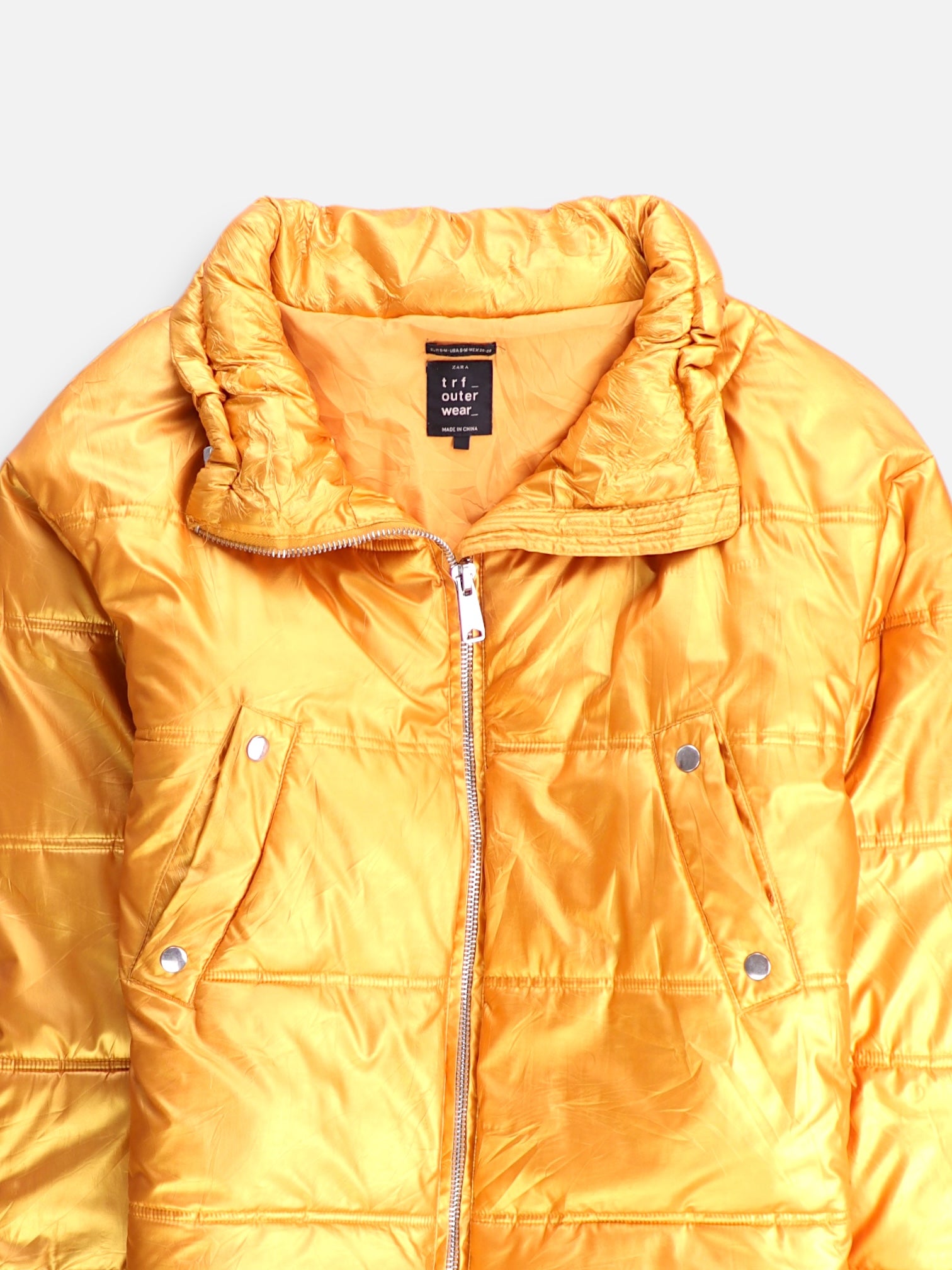 ZARA Chaqueta Puffer Impermeable - Mujer - S/M