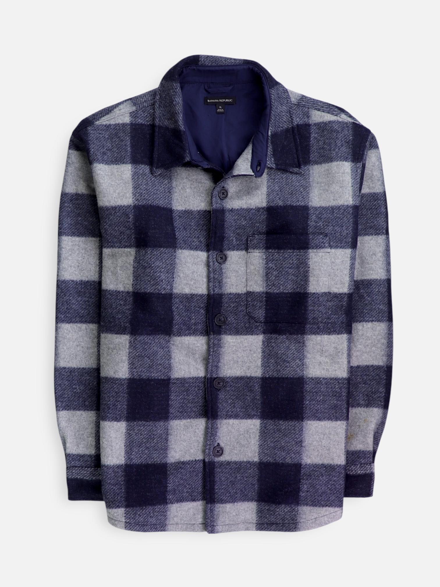 Banana Republic Chaqueta Sobrecamisa Color Block - Hombre - XL