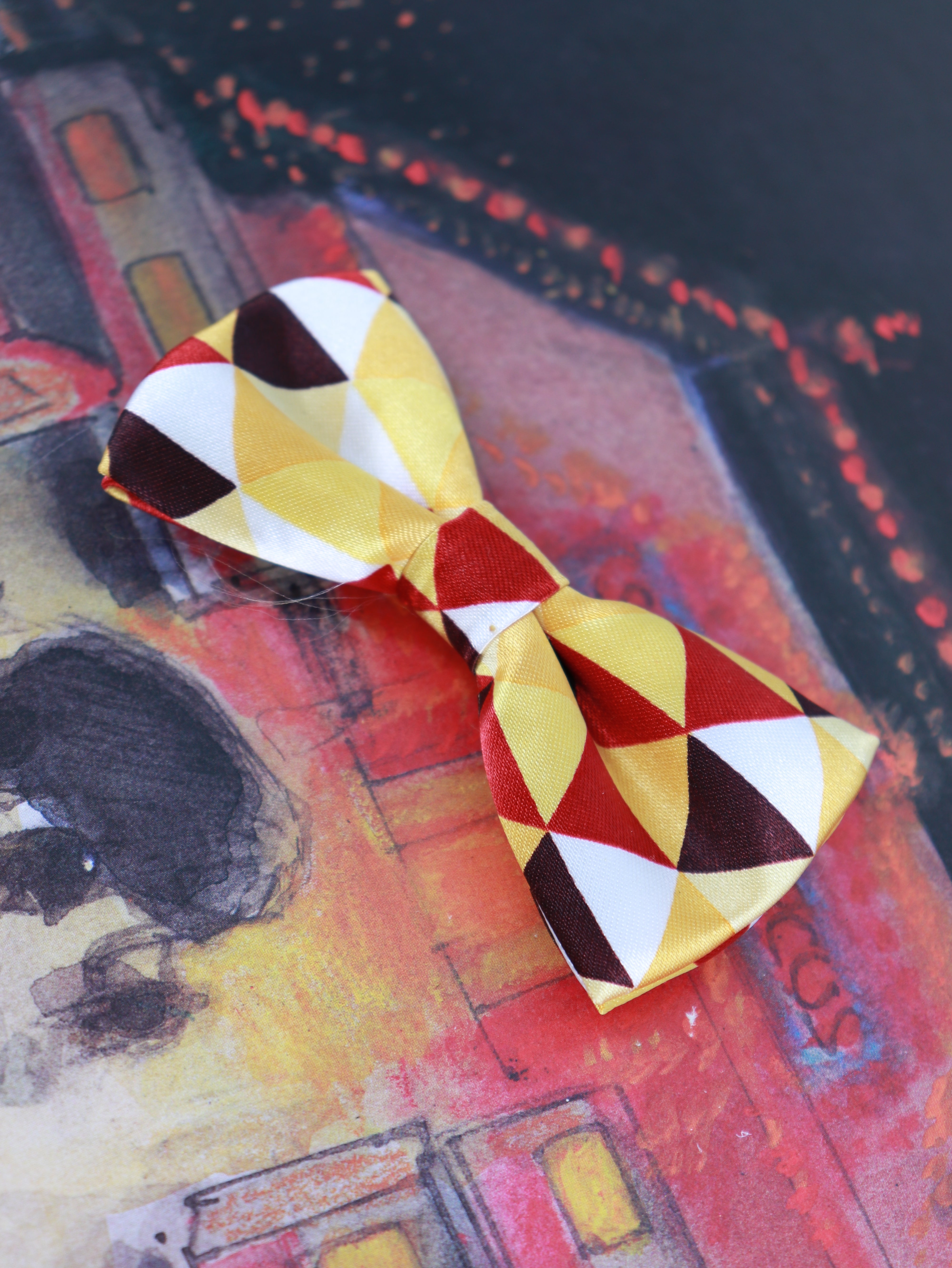 Corbatin Color Block Perro y Gato - XS