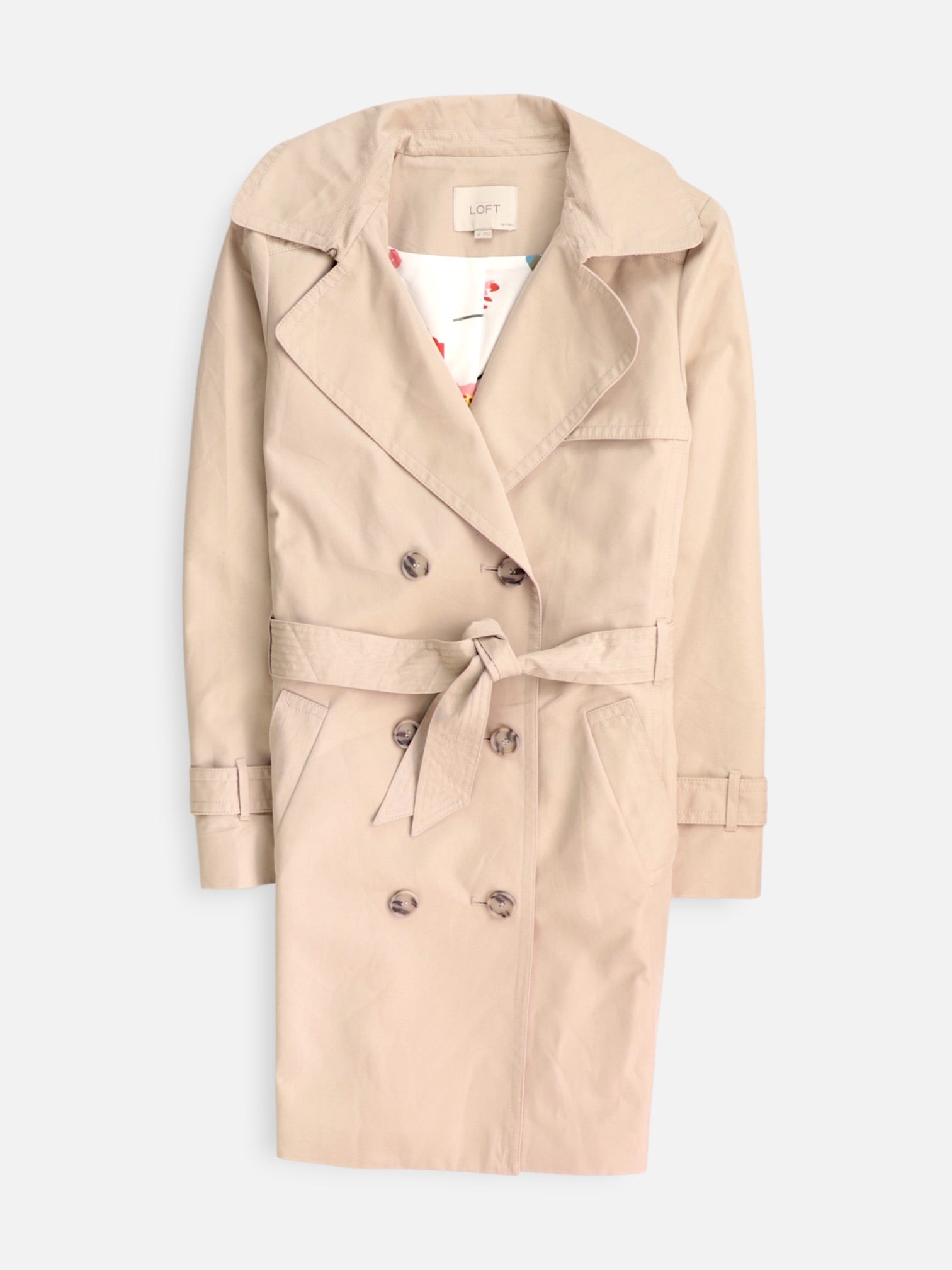 LOFT Abrigo Trench Coat Casual - Mujer - 4