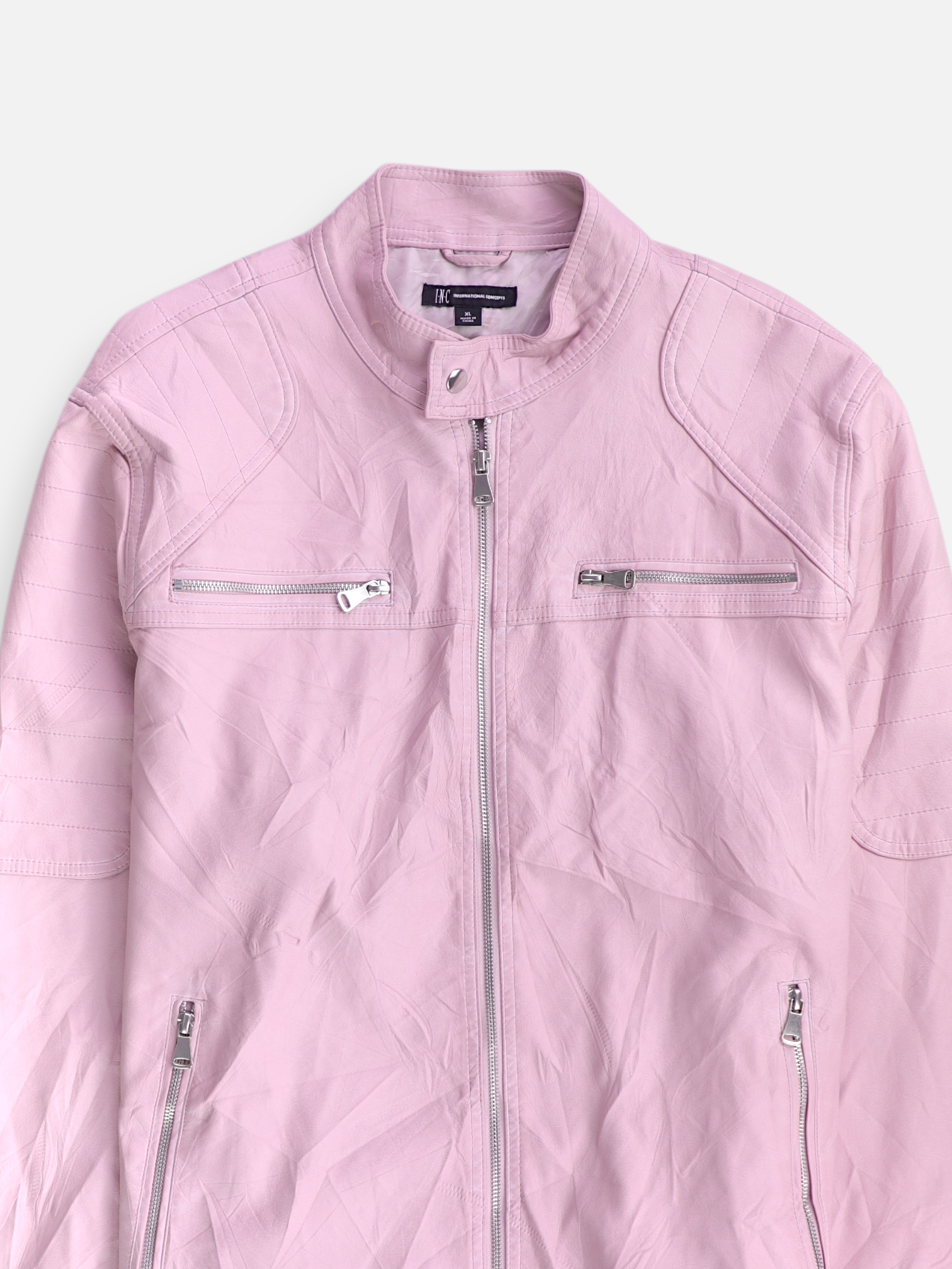 I.N.C Chaqueta Casual Cuero - Hombre - XL