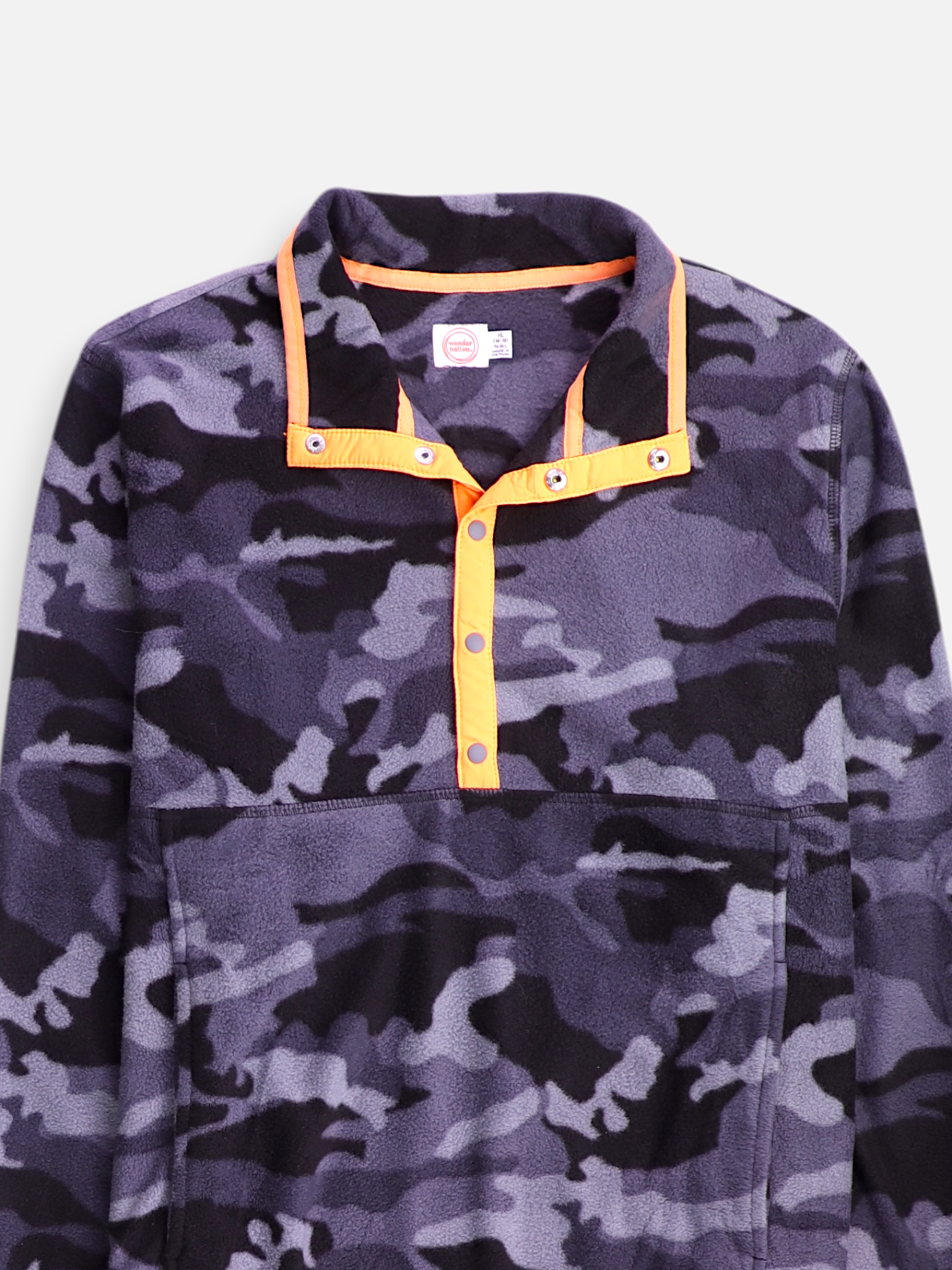 Wonder Nation Sueter Fleece Militar - Niño - XL - 14-16Y (Años)