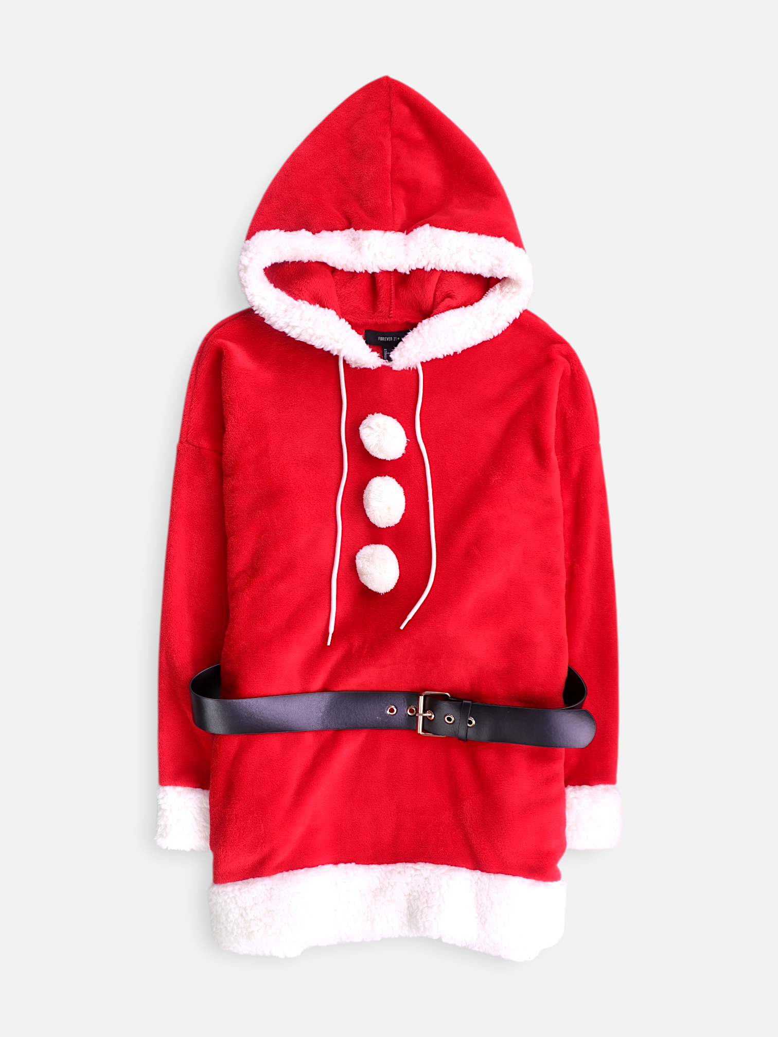 Forever 21 Sudadera Hoodie Navideño - Mujer - XL