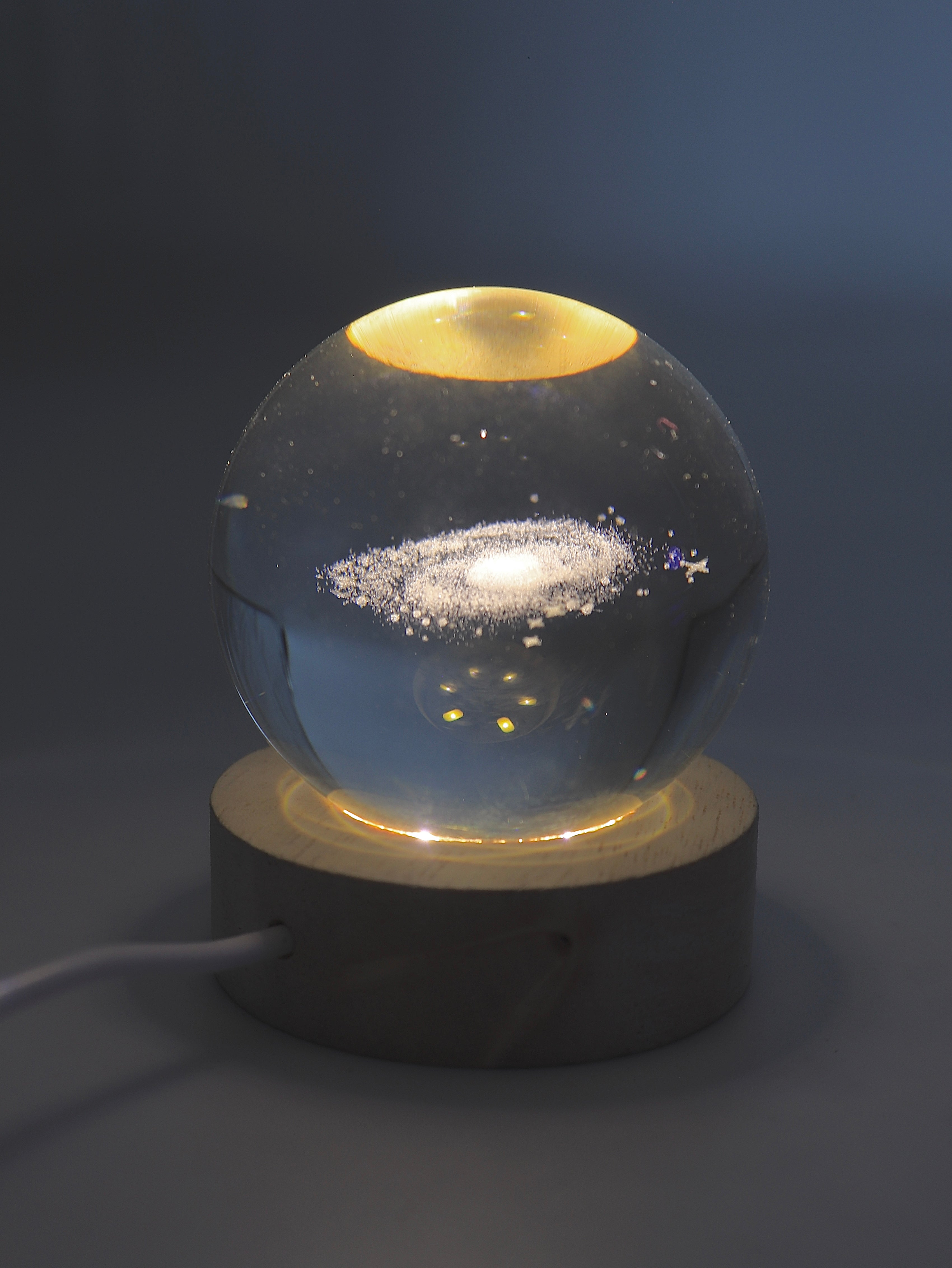 Lampara de Cristal Galaxia 3D - Pequeño