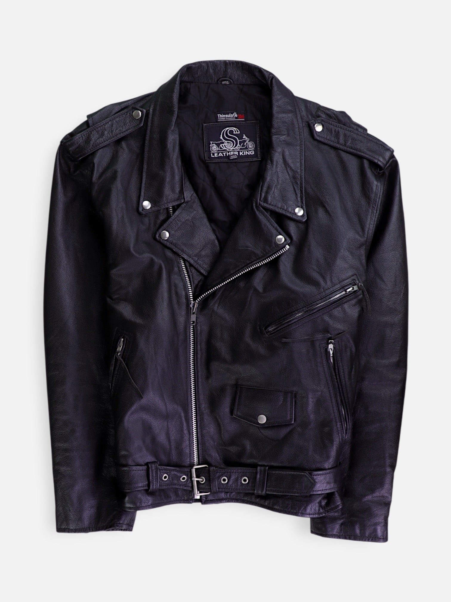 Chaqueta Motera Cuero - Hombre - 54