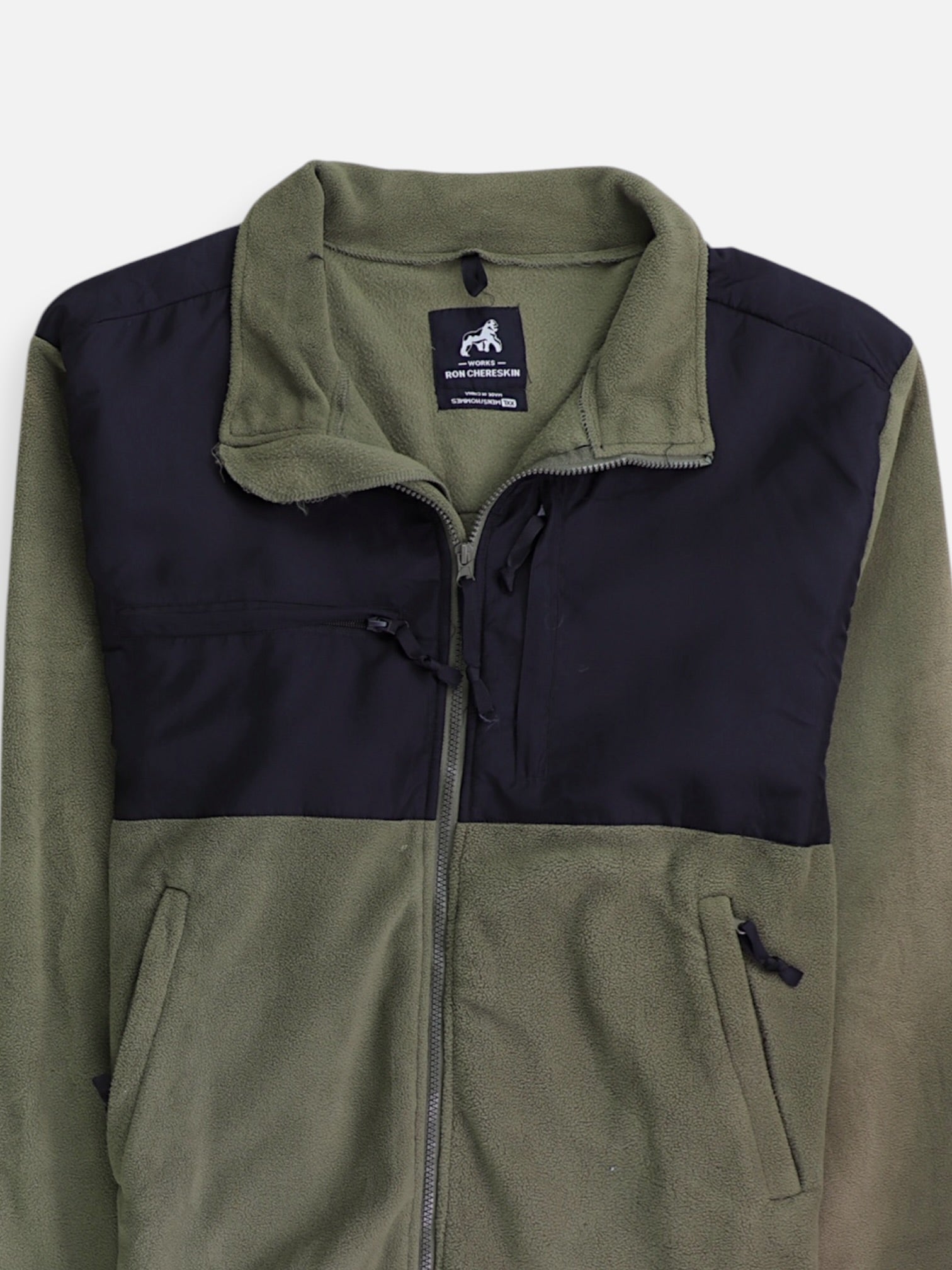 Sueter Fleece Color Block - Hombre - 2XL