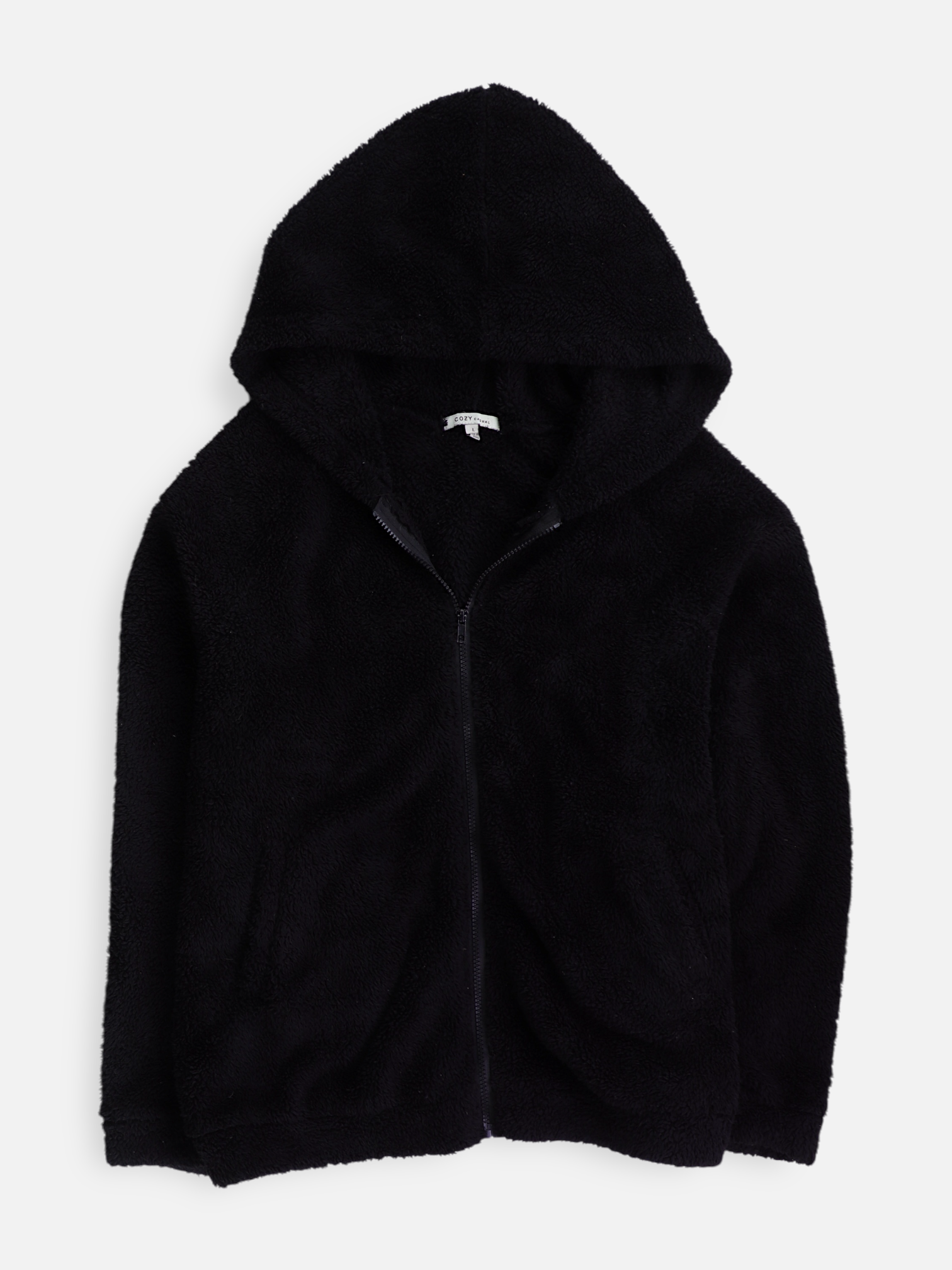 Sudadera Hoodie Teddy - Hombre - Large