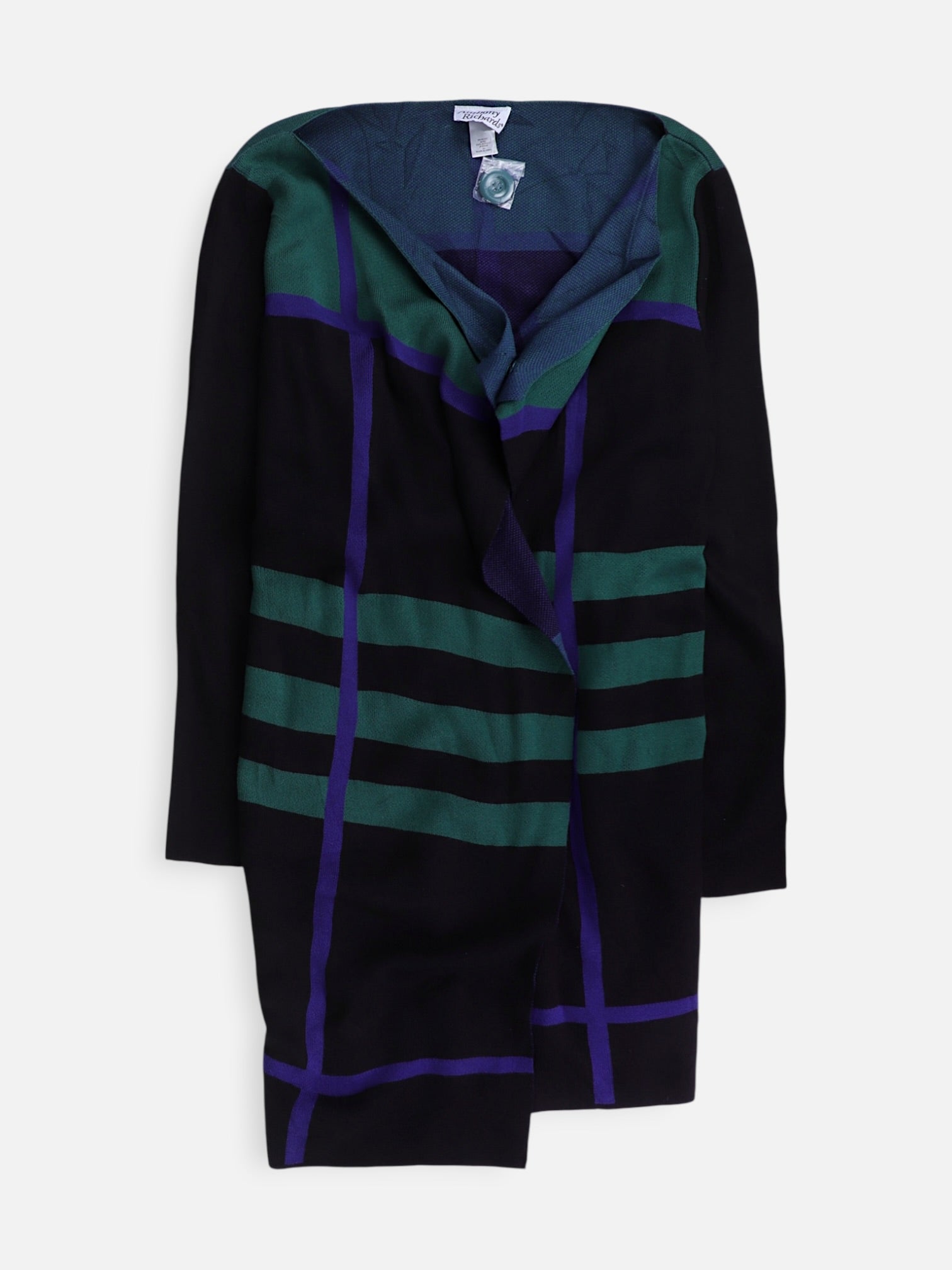 Sueter Cardigan Color Block - Mujer - 3XL