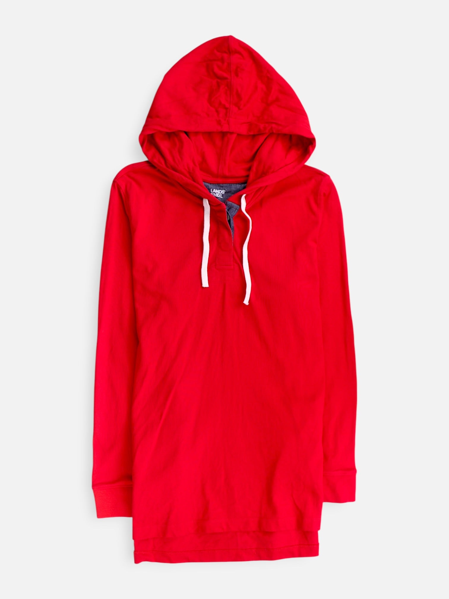 LANDS END Sudadera Hoodie Basic - Hombre - Large