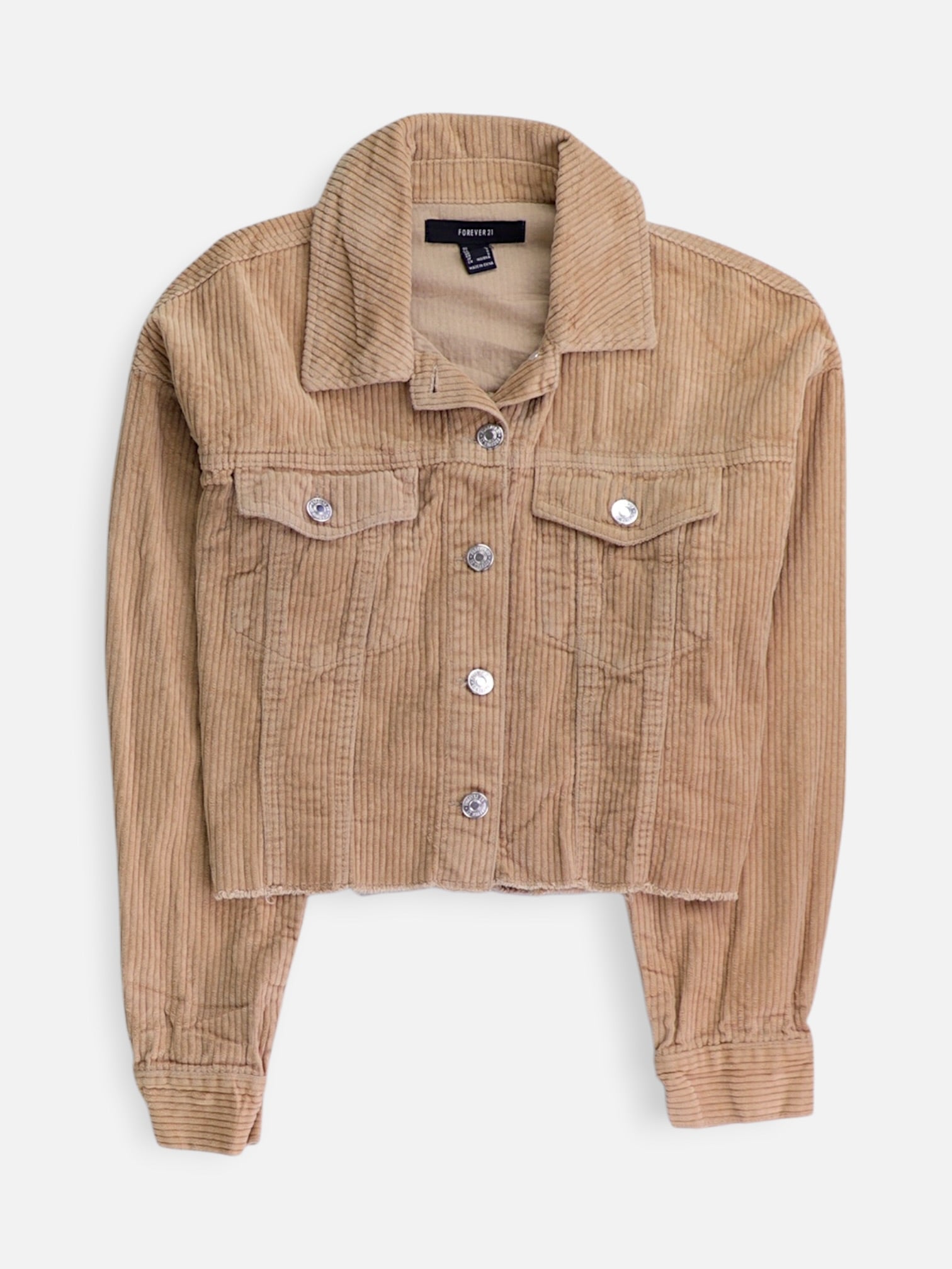 Forever 21 Chaqueta Denim Corduroy - Mujer - Small