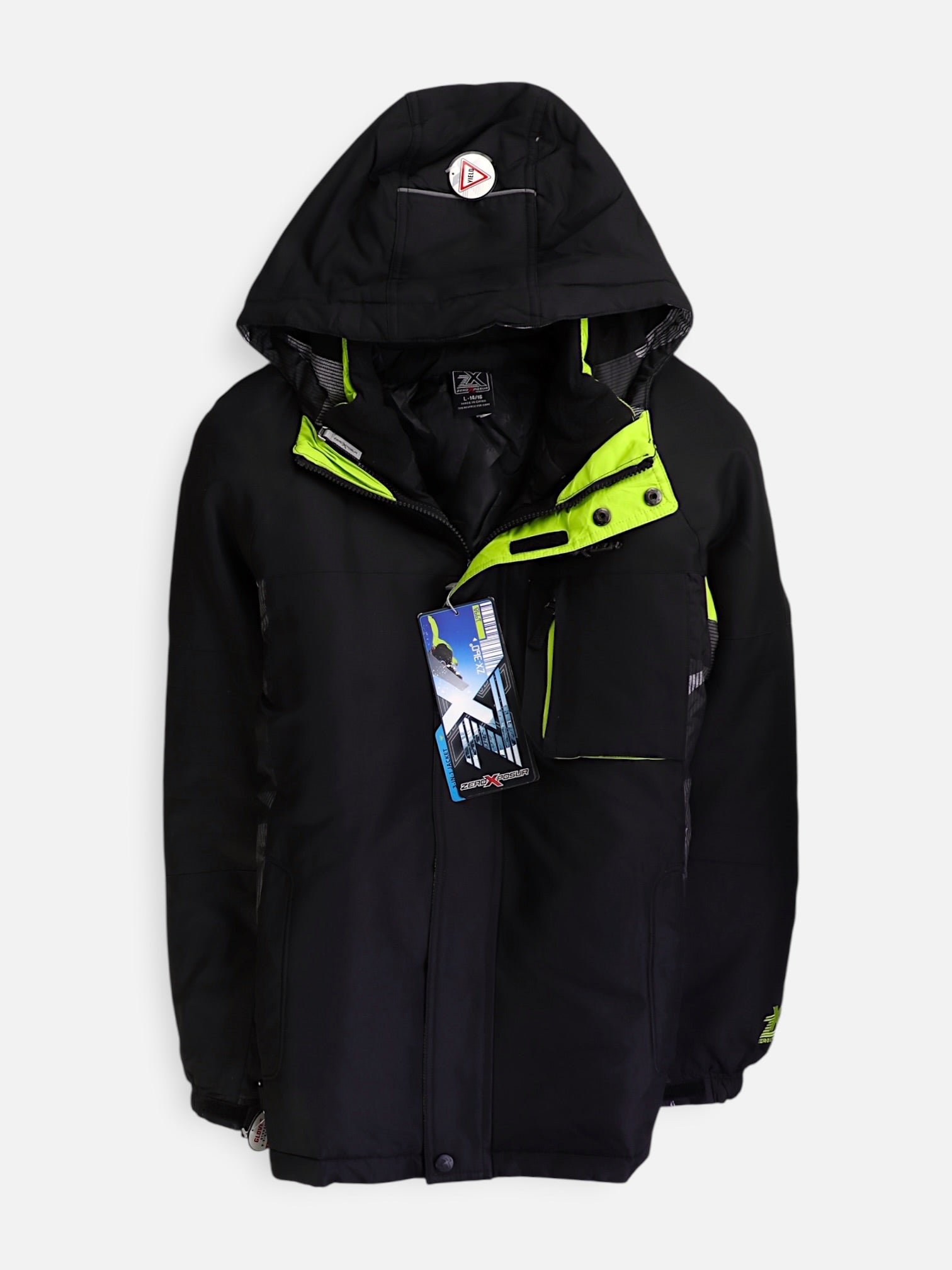 ZERO X POSUR Chaqueta Puffer Impermeable - Niño - Large - 14-16Y (Años)