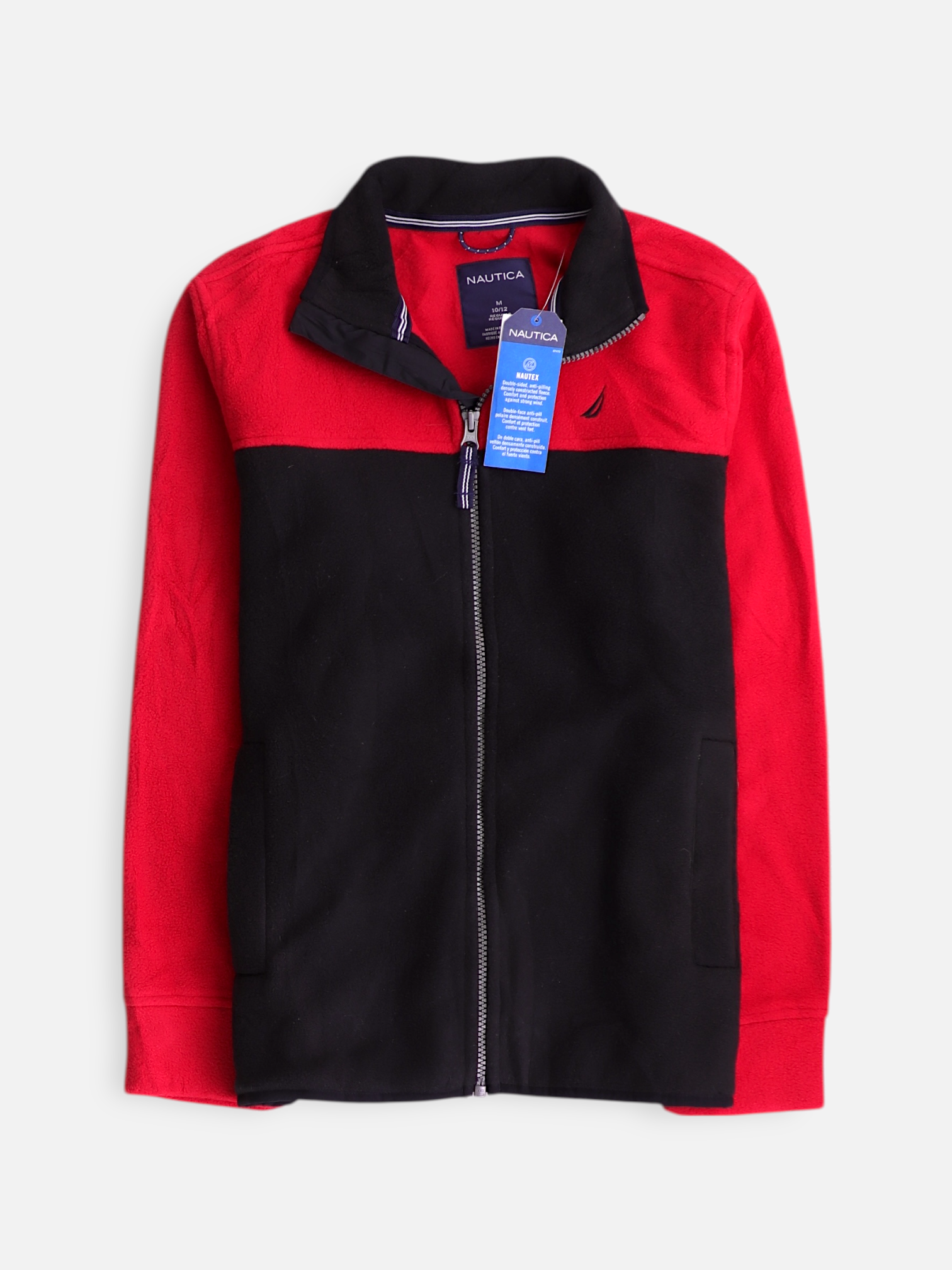 Nautica Sueter Fleece Color Block - Niño - Medium - 10-12Y (Años)